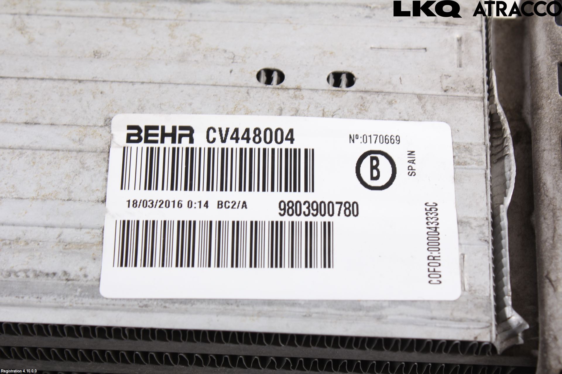 Citroen C4 CACTUS 14-20 Intercooler Radiator
