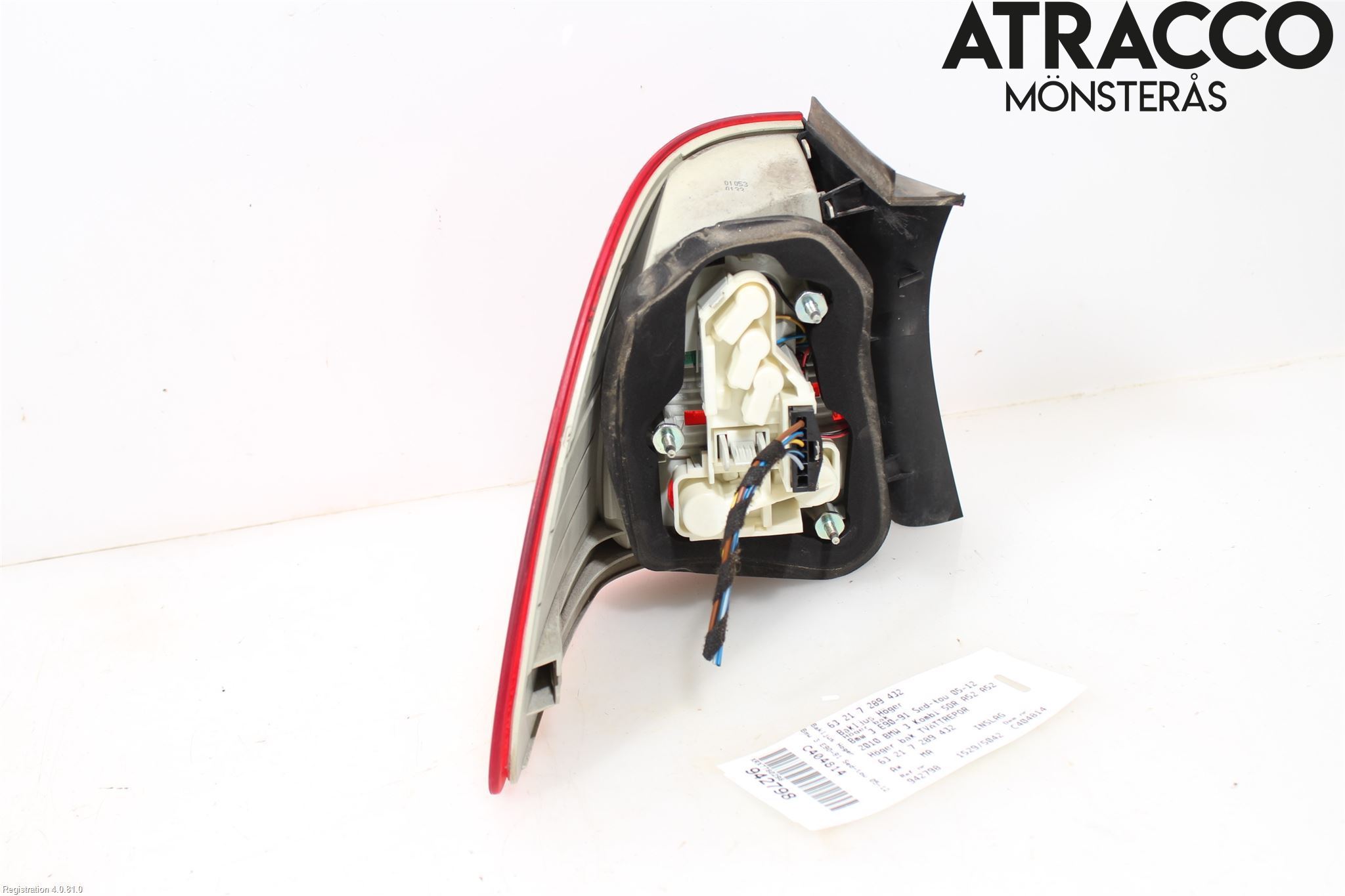 BMW 3 E90/91 SED/TOU 05-12 Baklykt Høyre