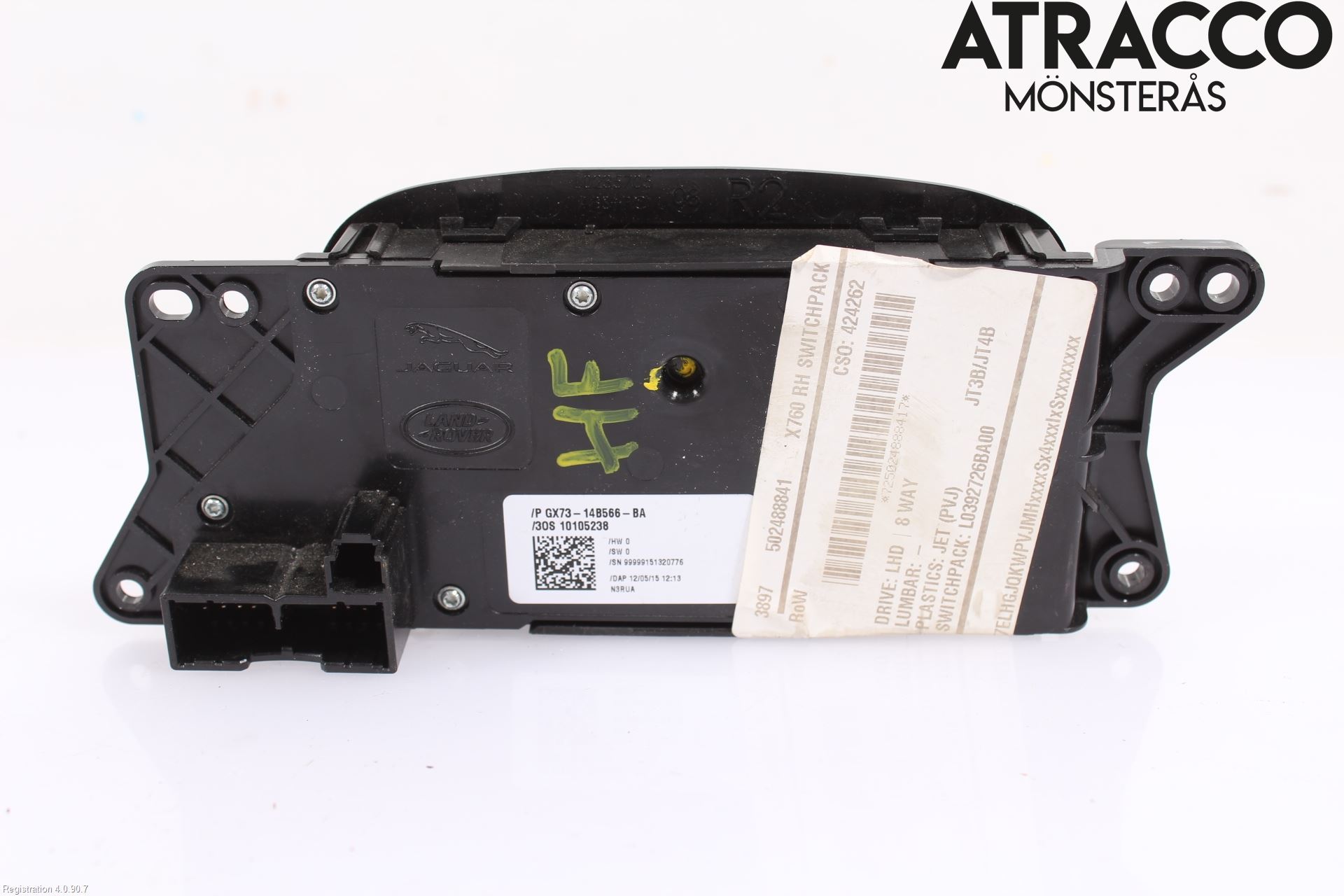 Jaguar XE (X760) 15-24 Bryter Sete Regulering