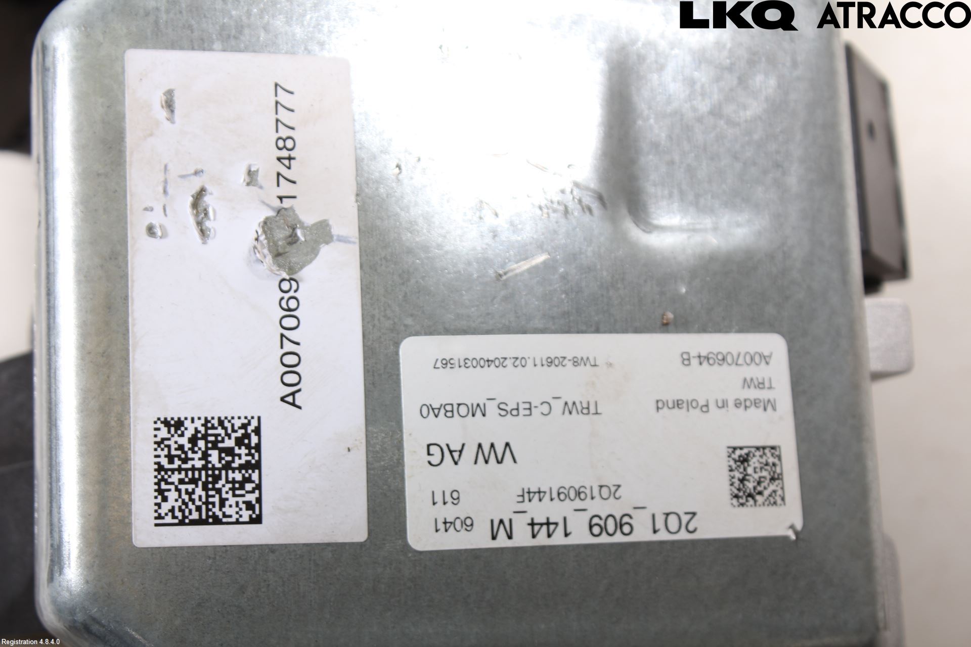 Skoda KAMIQ 20- Rattakselaggregat Innebygd Servo