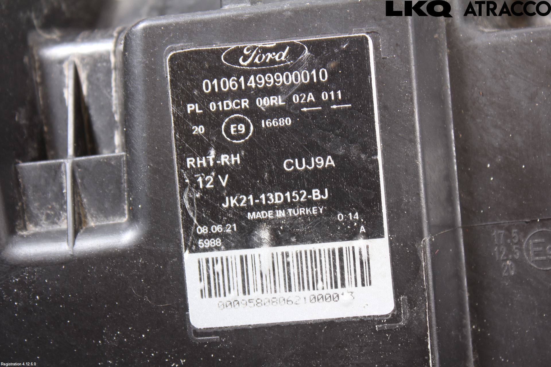Ford TRANSIT SKÅP/BUSS 14-22 Frontlykt Høyre