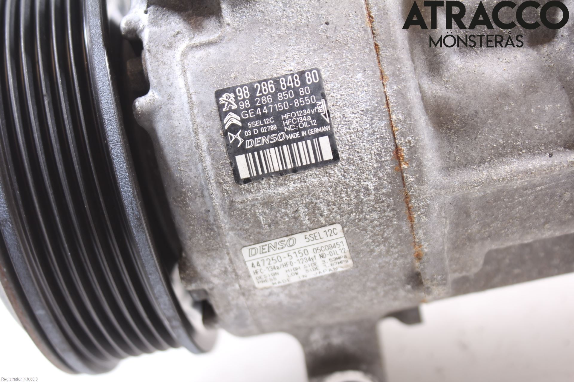 Peugeot 208/E-208 20- Varme Ac Kompressor
