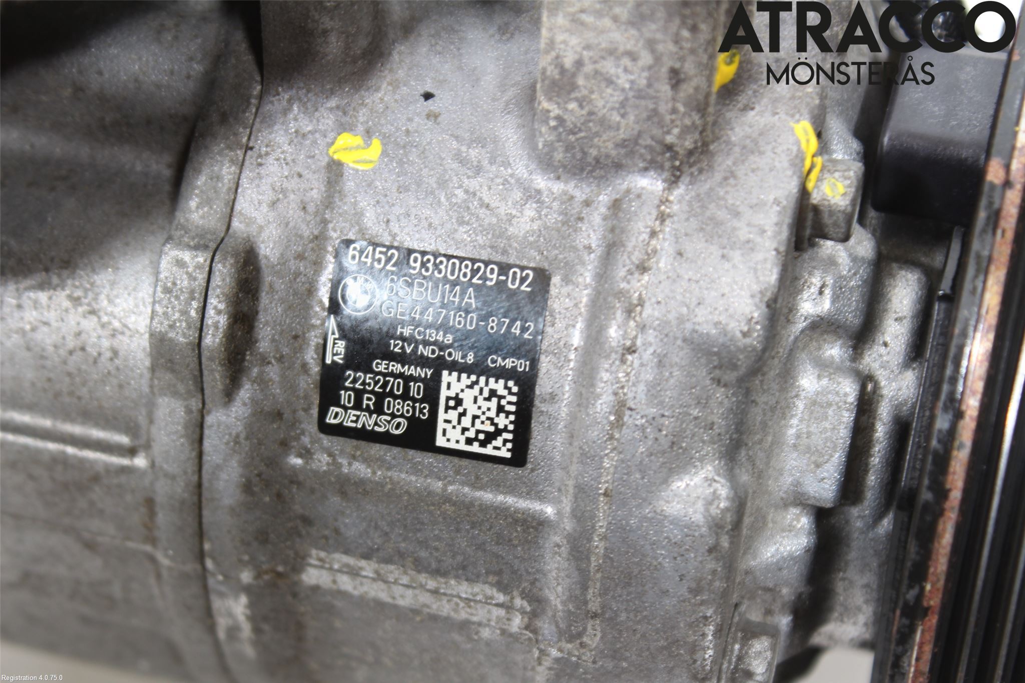 BMW 3 F30/F31/F80 12-19 Varme Ac Kompressor