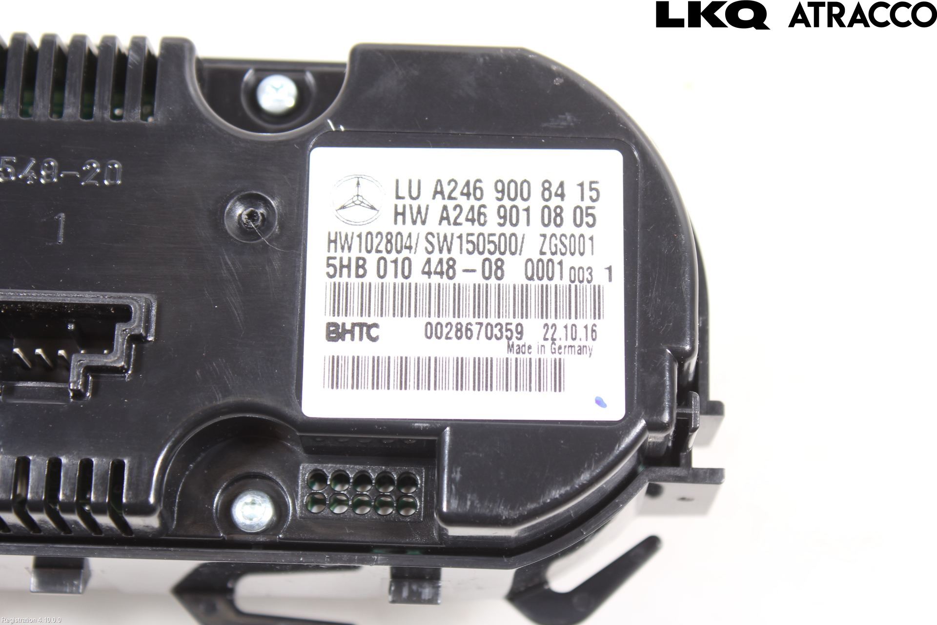Mercedes-Benz MB GLA-KLASS (X156) 13-20 Varme Ac Betjening-Display
