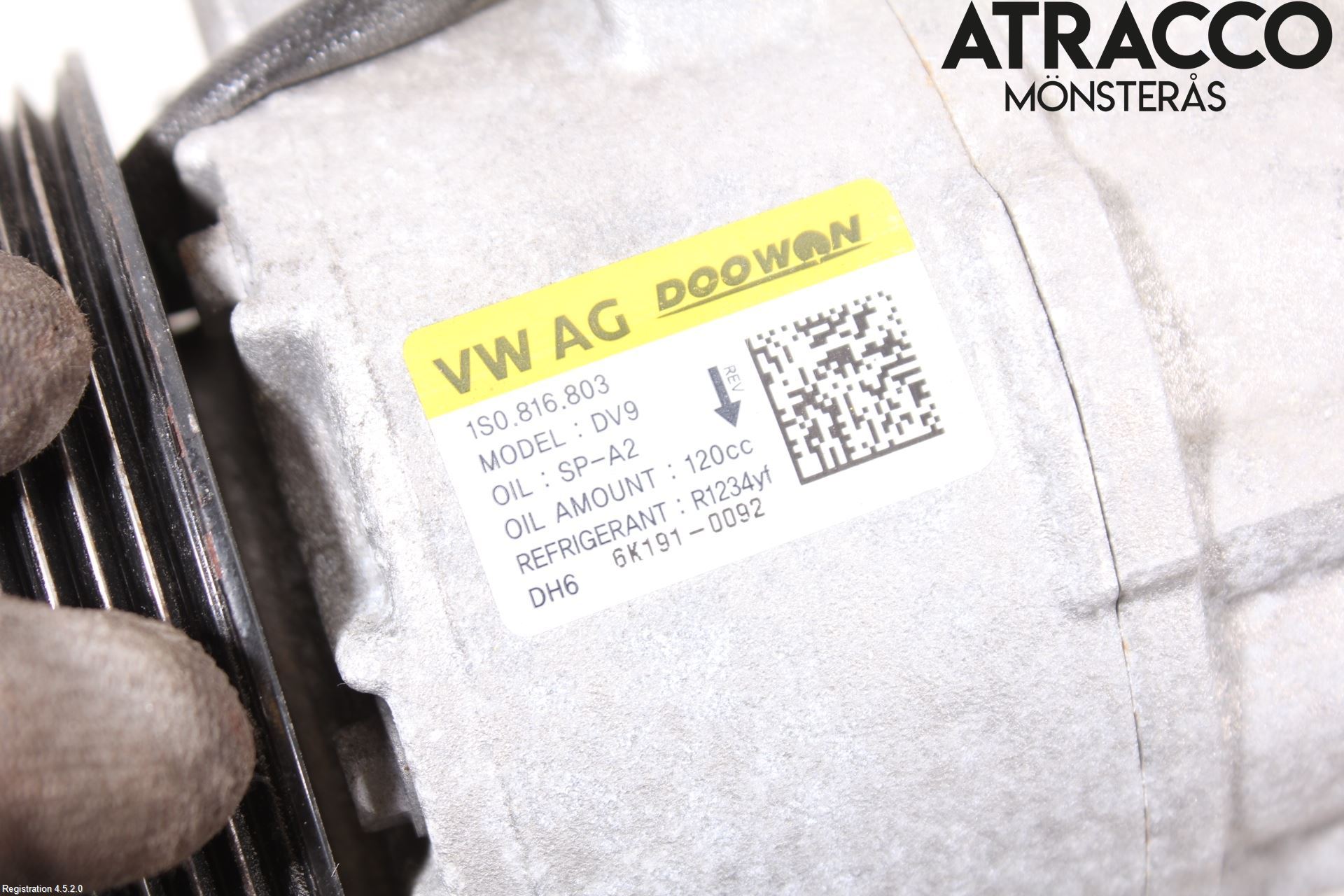 Volkswagen VW UP! / E-UP! Varme Ac Kompressor
