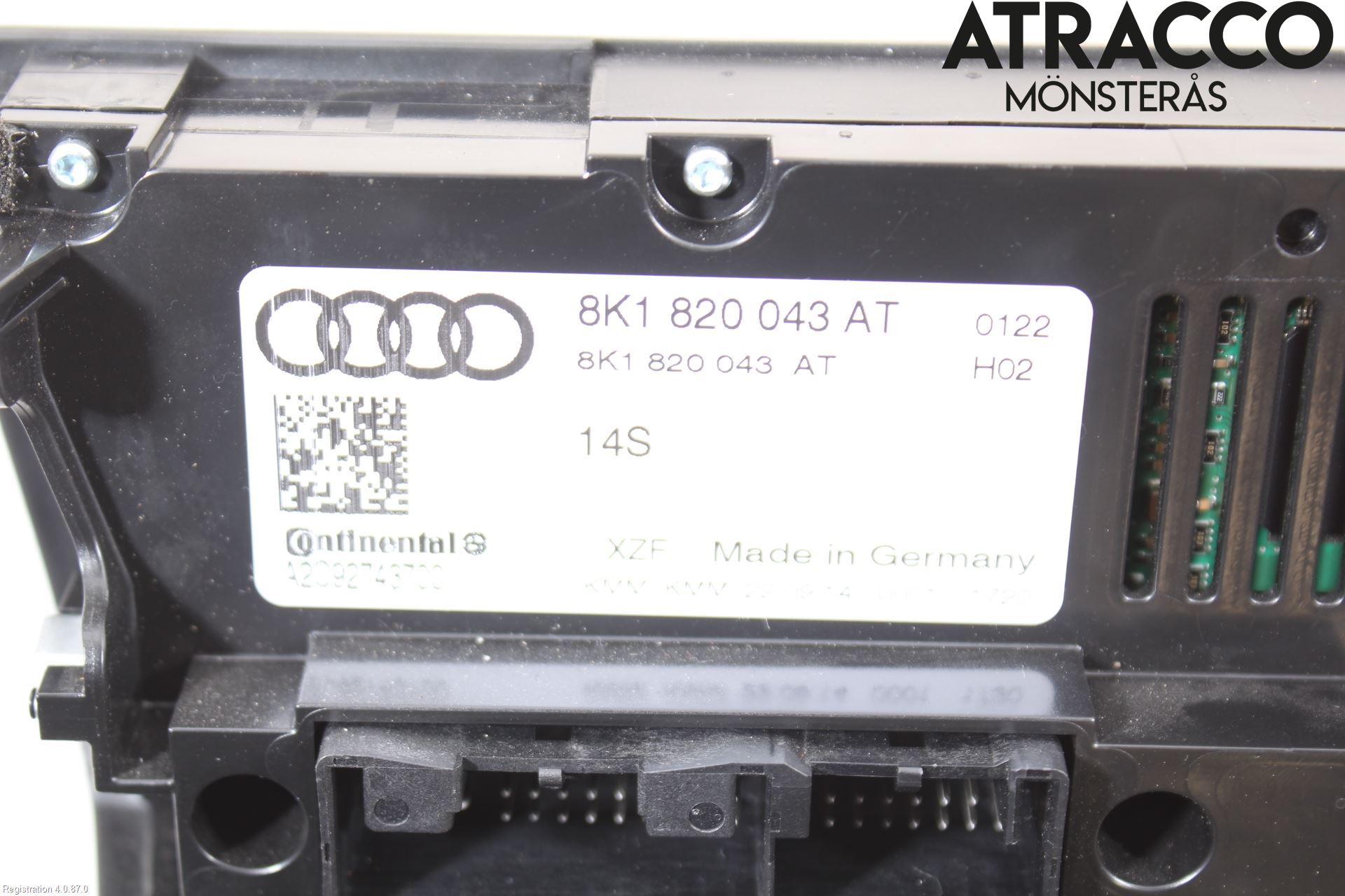 Audi A4 12-15 Varme Ac Betjening-Display