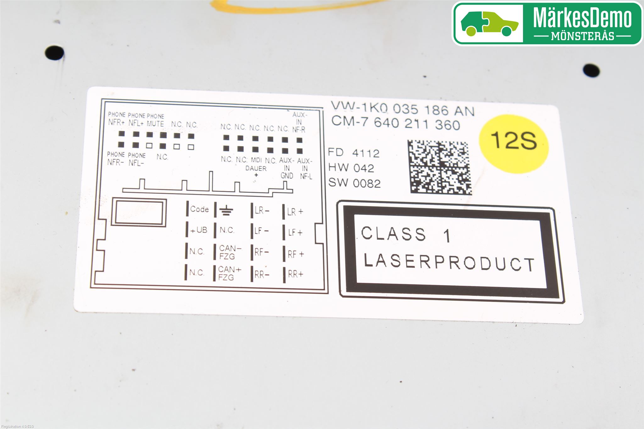 Volkswagen VW GOLF VI 09-13 Stereo Radio