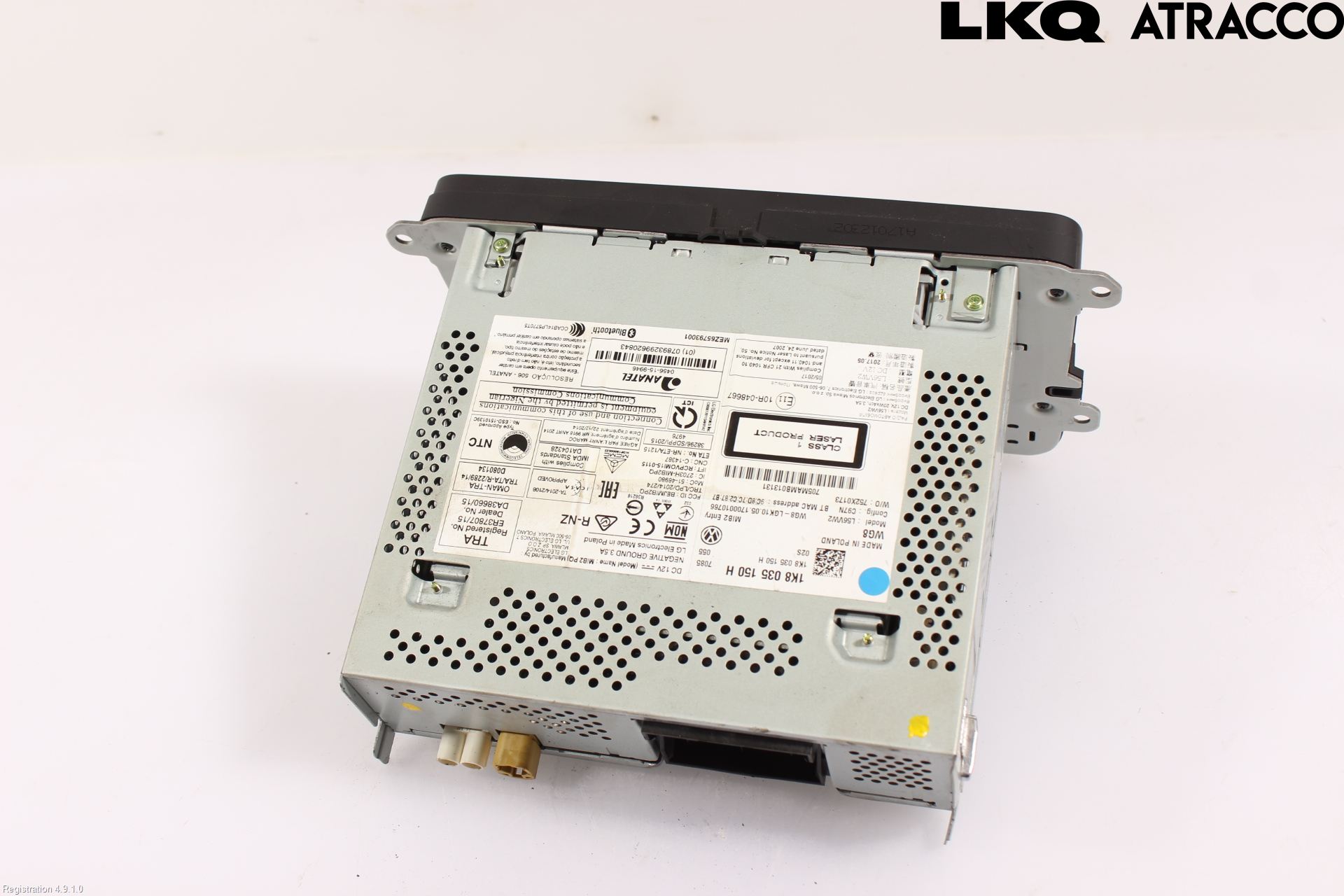 Volkswagen VW CADDY 16-20 Stereo Radio Med Cd