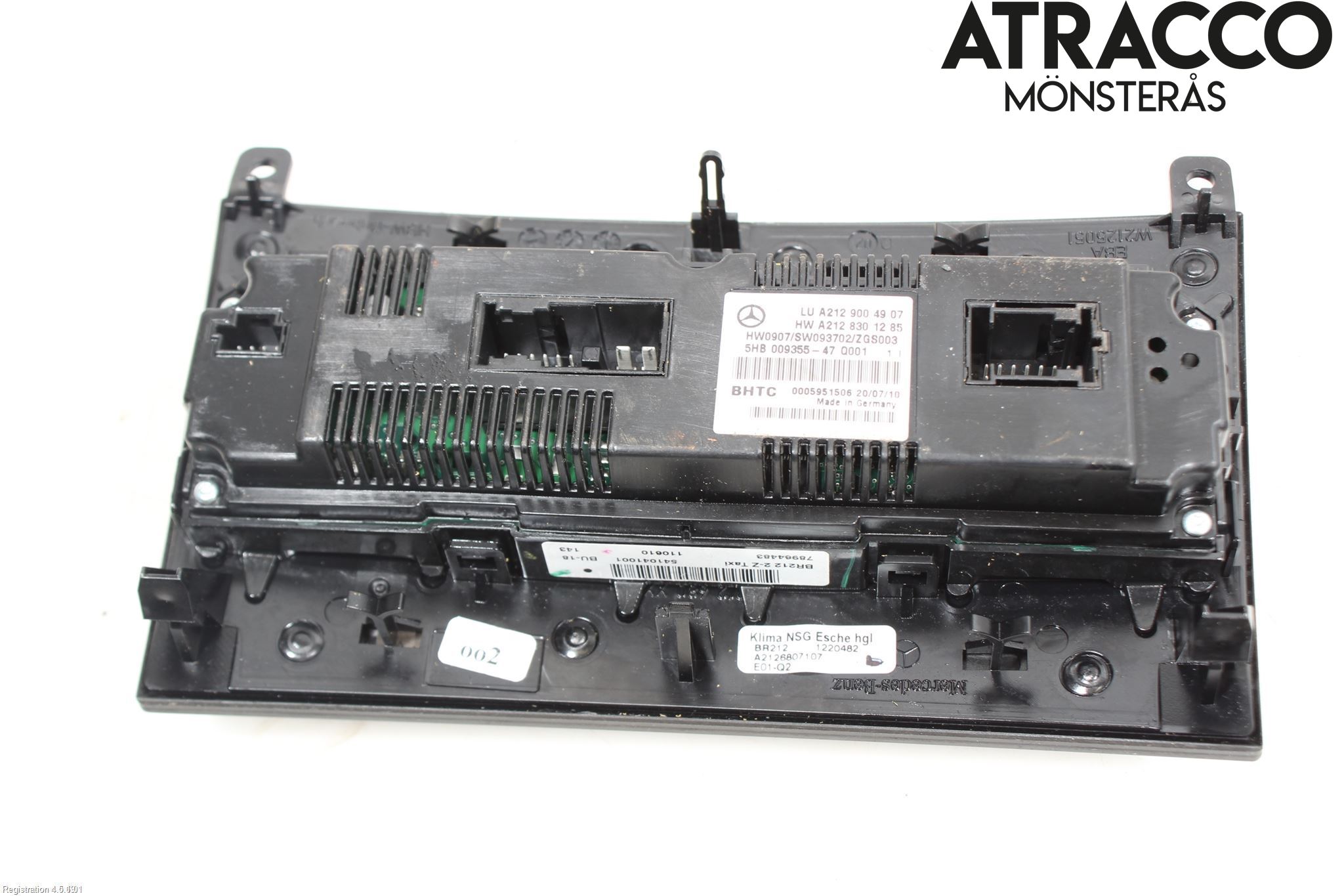 Mercedes-Benz MB E-KLASS (W212) 09-16 Varme Ac Betjening-Display