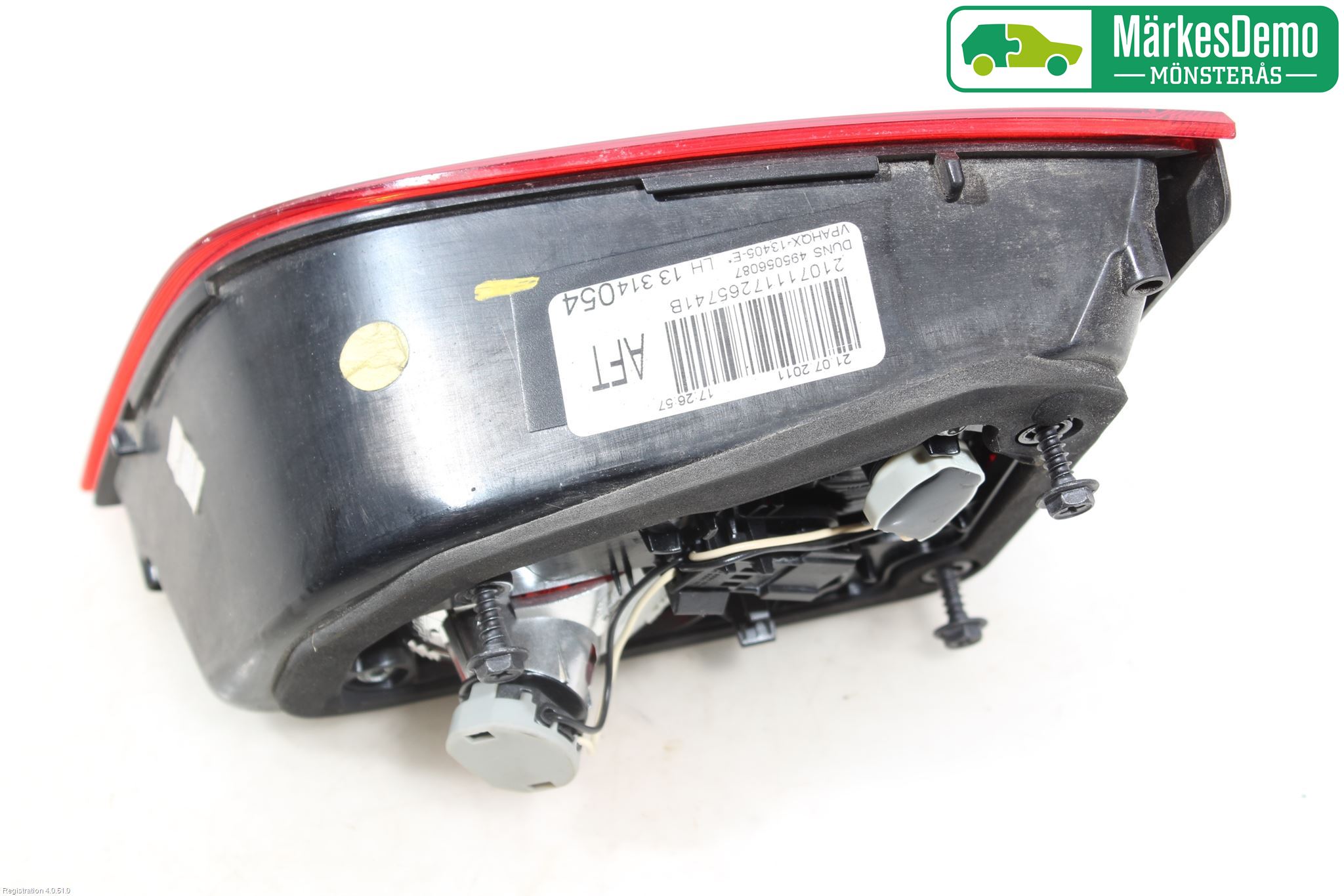 Opel ASTRA J 10-15 Baklykt Venstre  På Luke(Indre