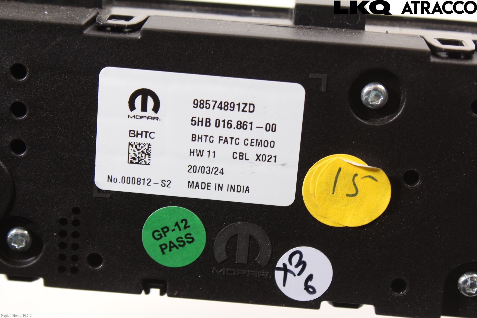 Citroen C3/E-C3 24- Varme Ac Betjening-Display