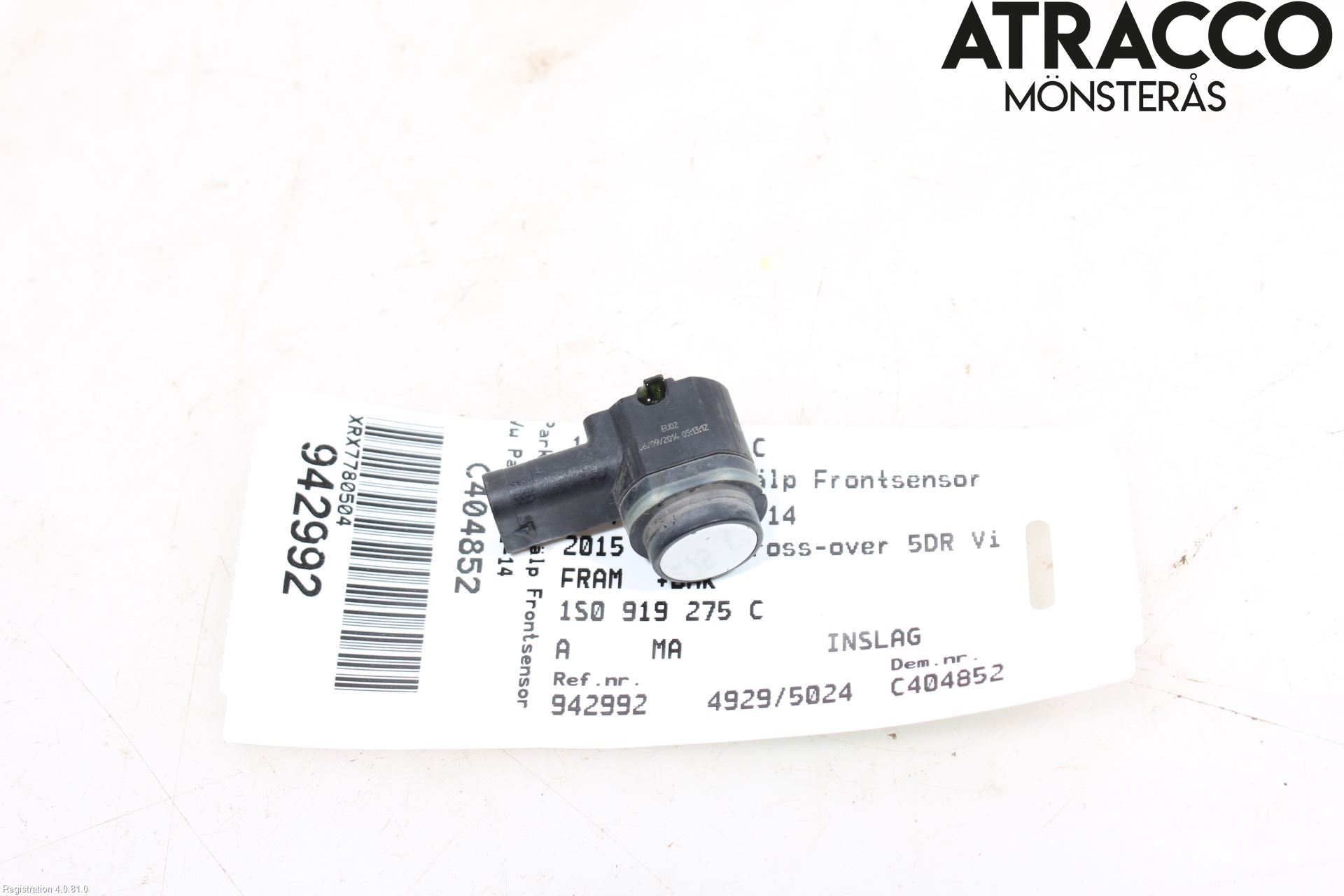 Volkswagen VW PASSAT 11-14 Sensor Parkering Front