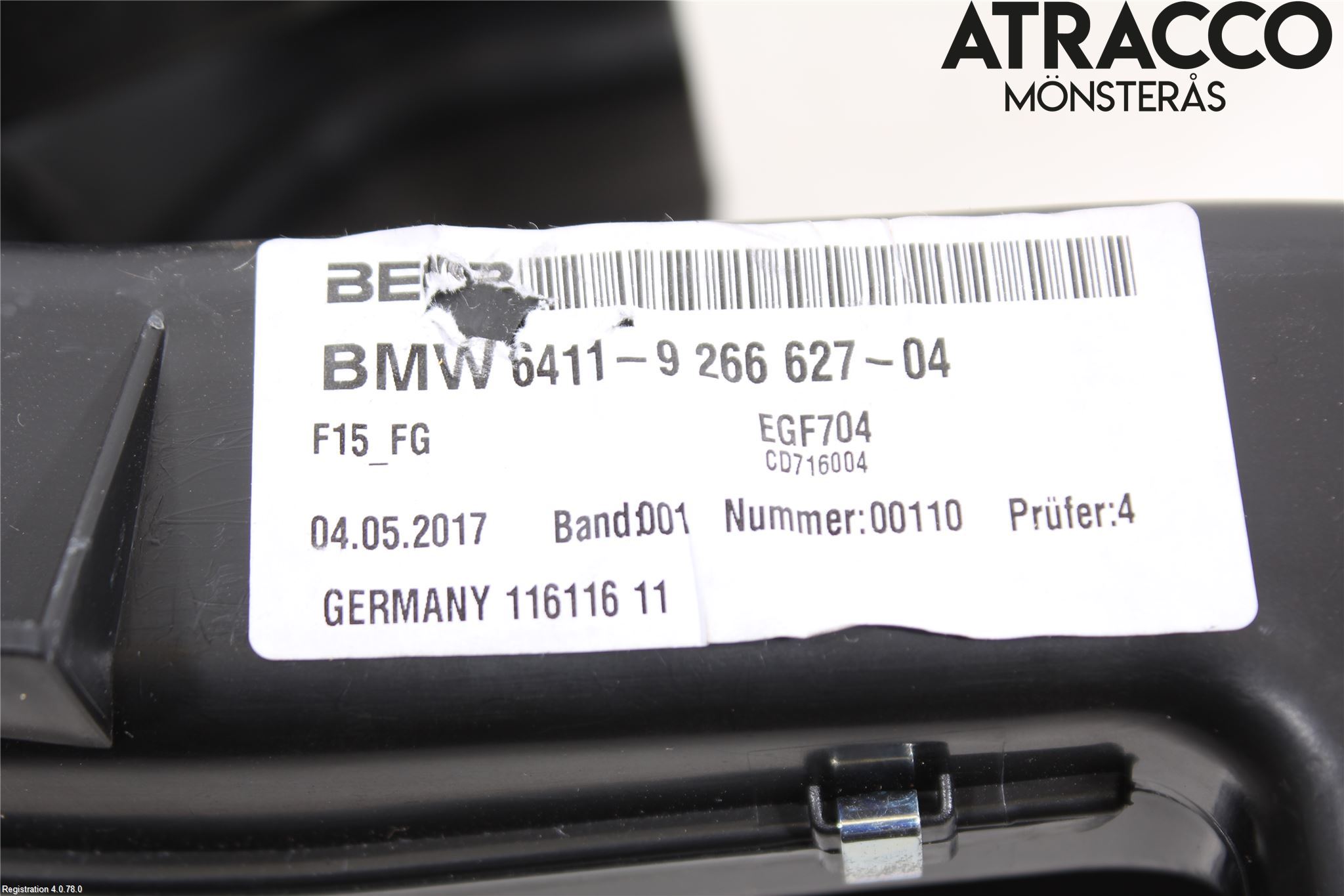 BMW X5 F15 13-18 Varmeapparat Viftemotor