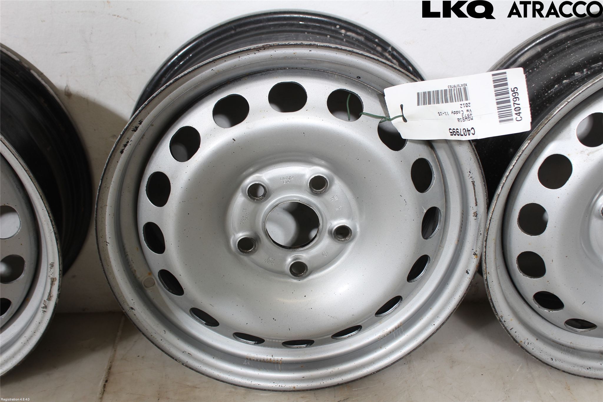 Volkswagen VW CADDY 11-15 Felg Stål Sett 4Stk