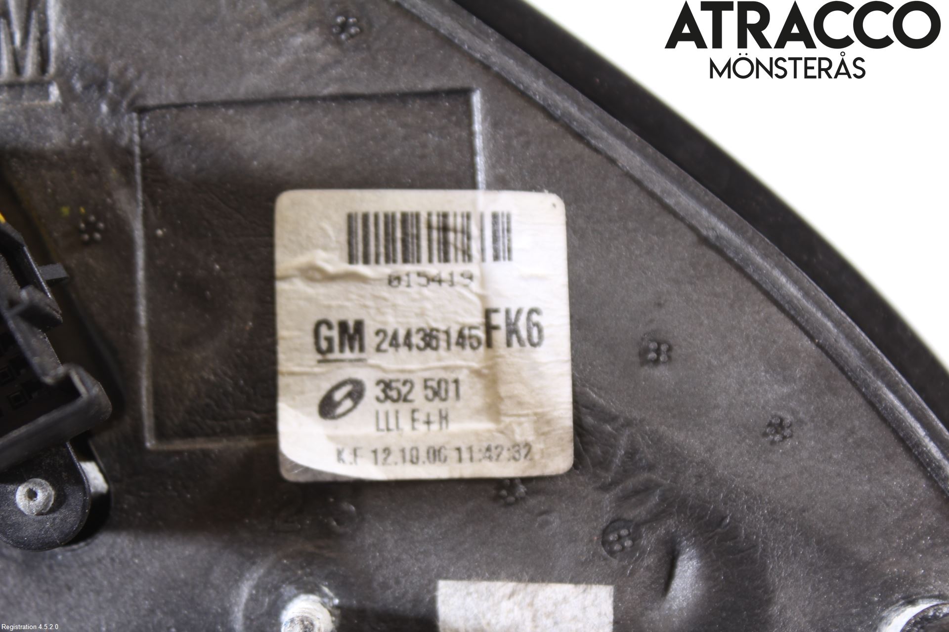 Opel VECTRA C 06-08 Speil V M-El Justering