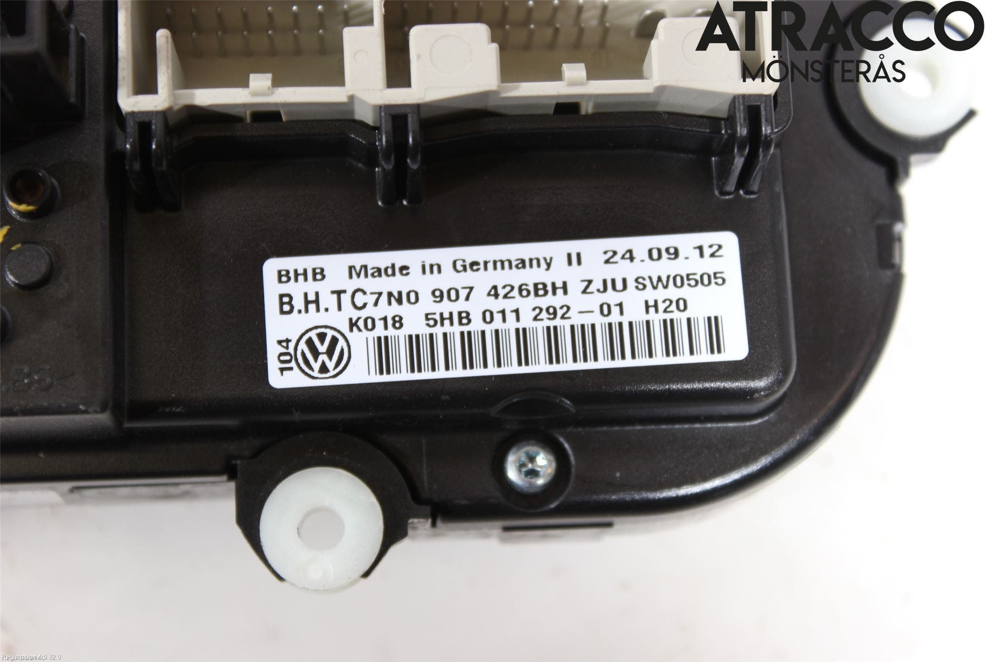 Volkswagen VW GOLF VI 09-13 Varme Ac Betjening-Display