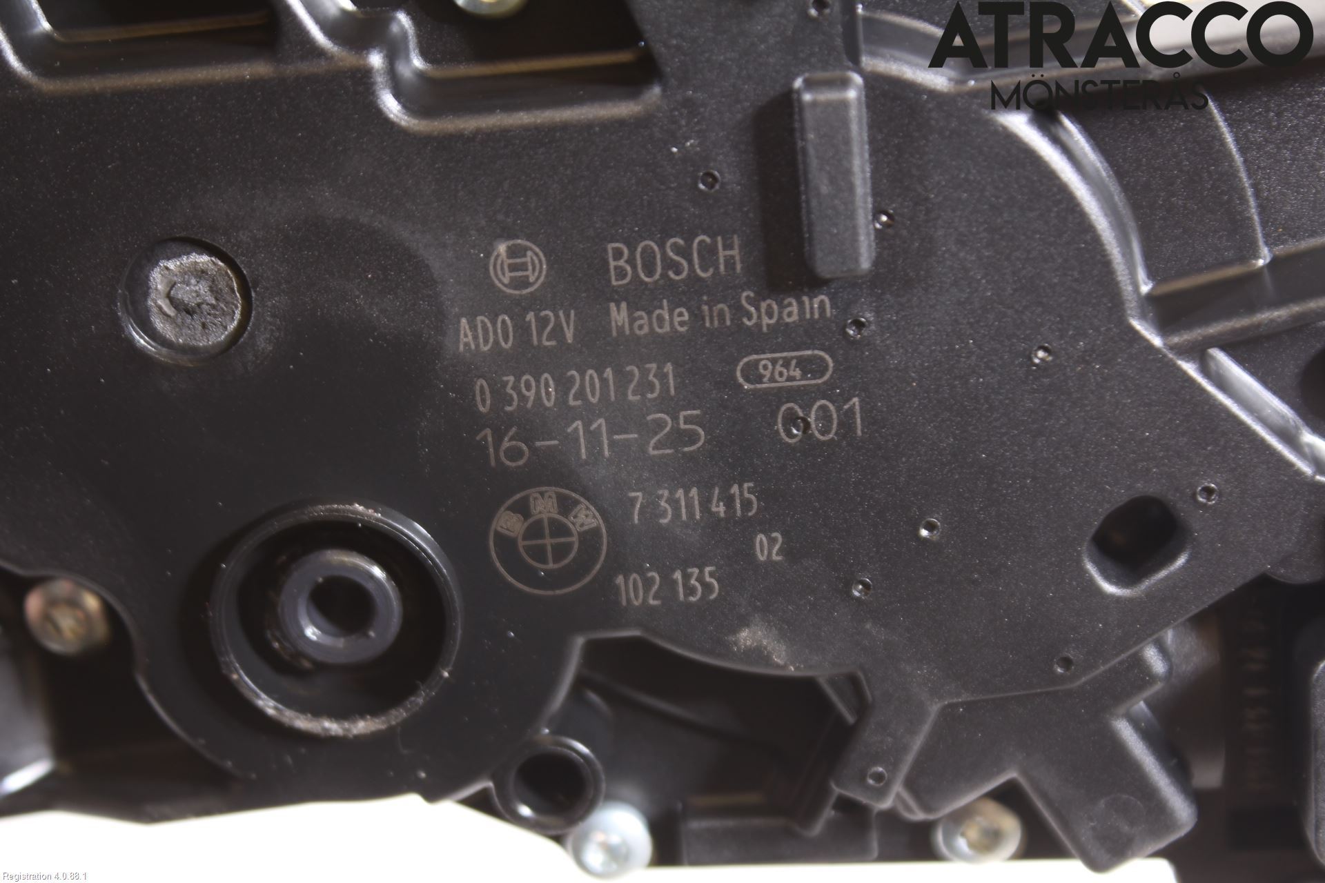 BMW 5 F10/F11/F18 09-17 Viskermotor Bakluke