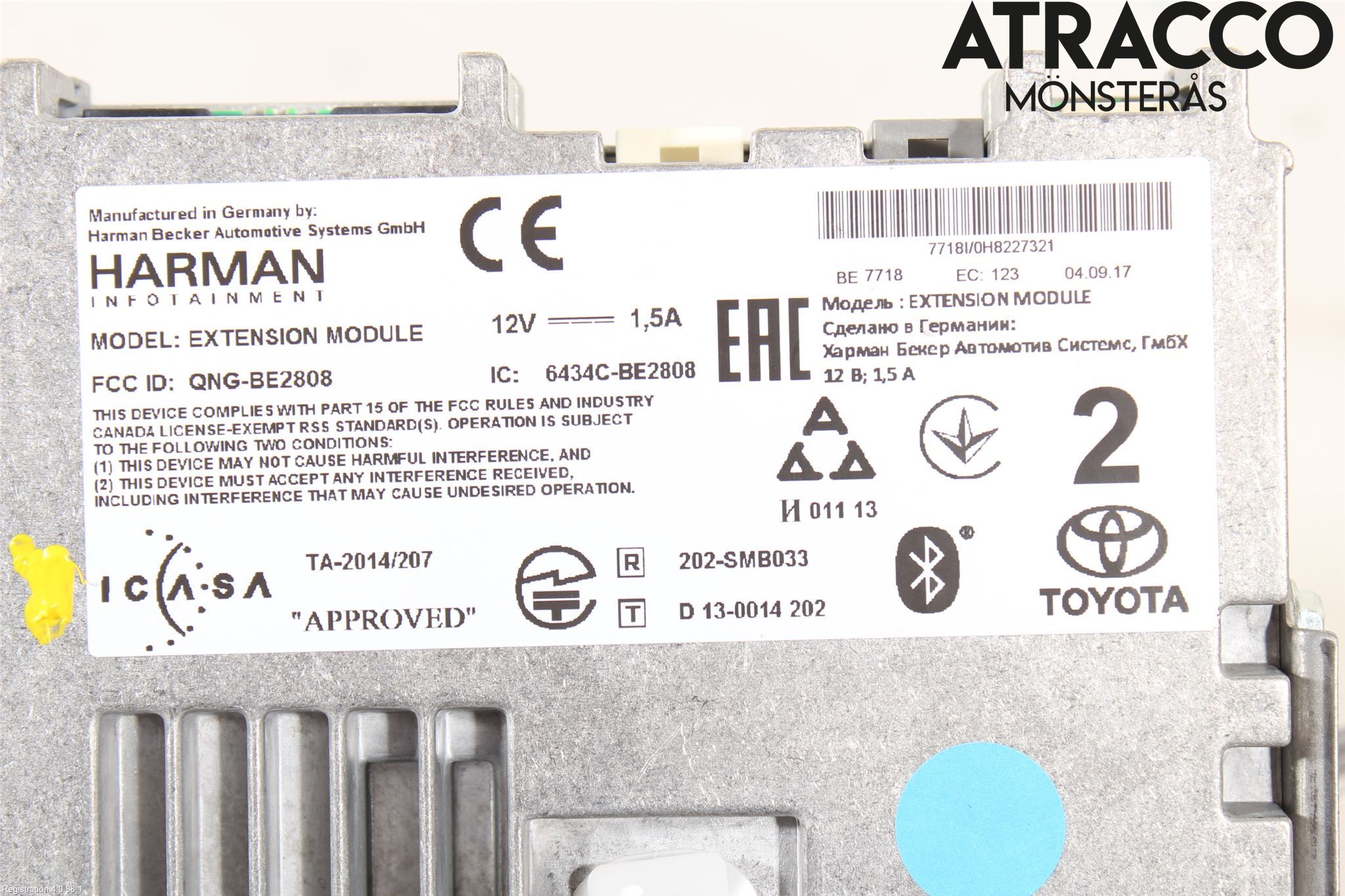 Toyota AVENSIS 16-18 Stereo Radio Med Cd