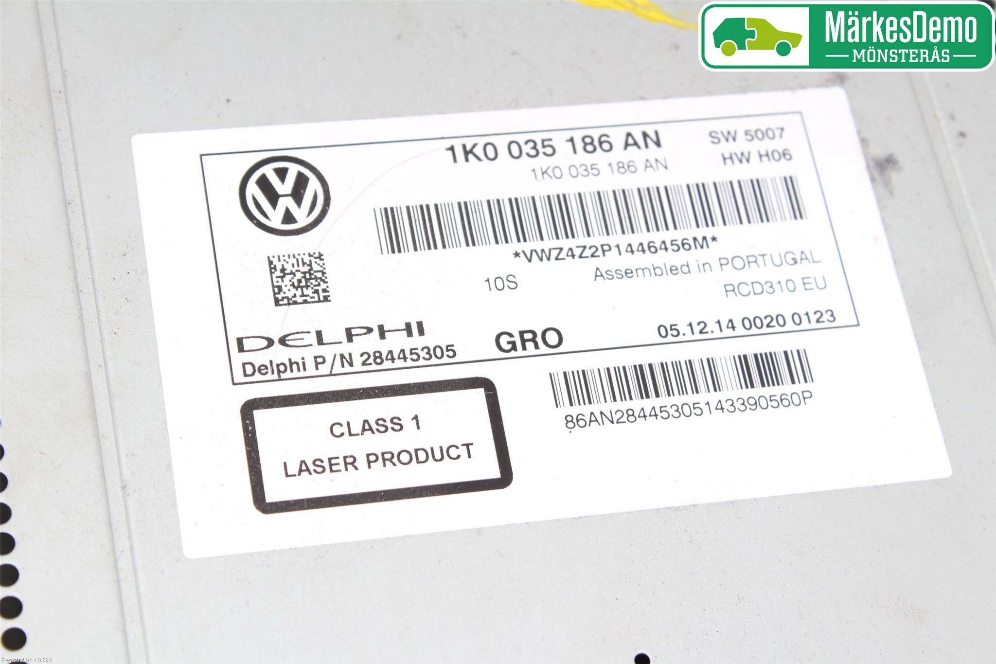 Volkswagen VW CADDY 11-15 Stereo Radio