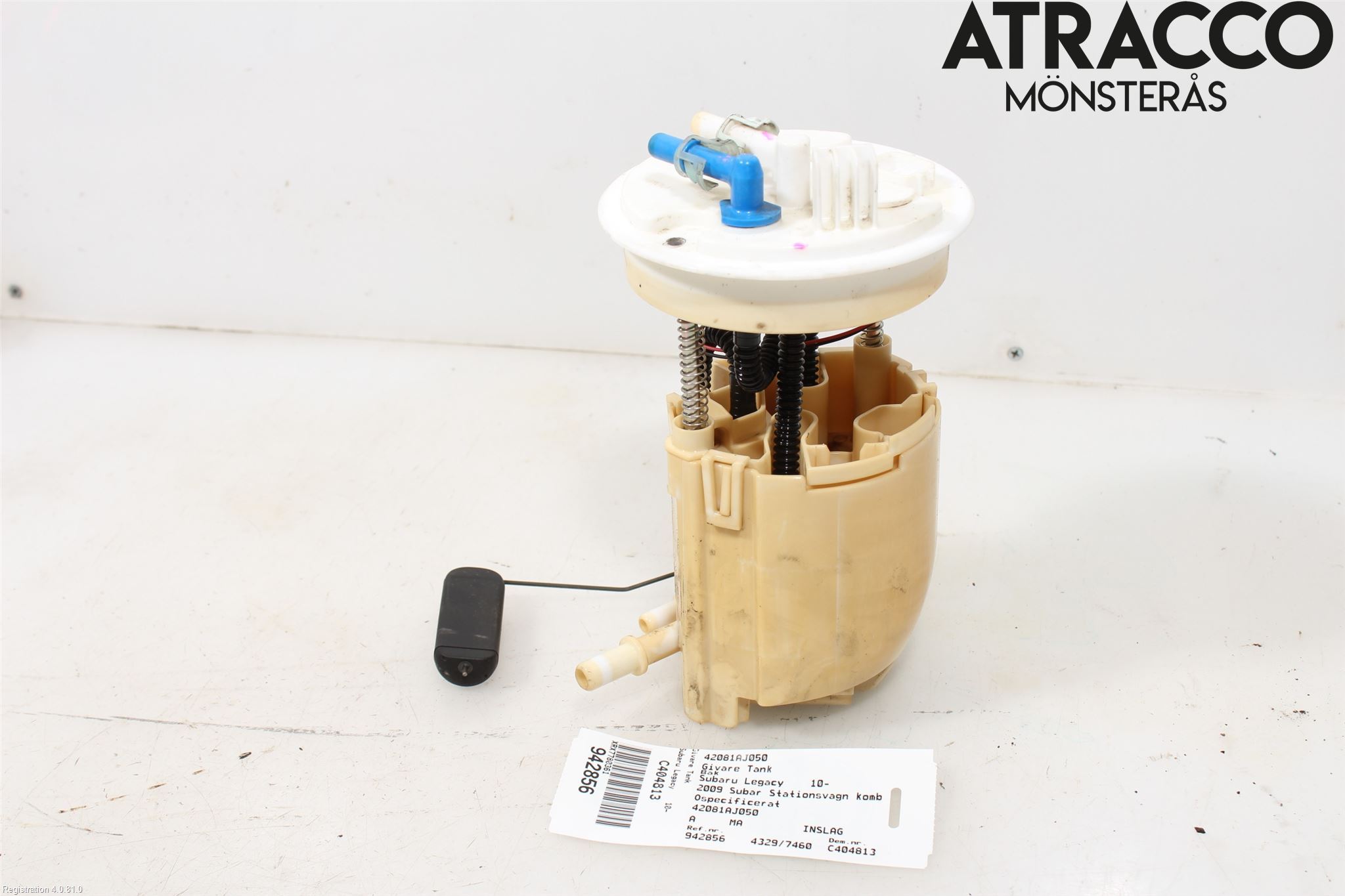 Subaru LEGACY 10-14 Giver Drivstofftank