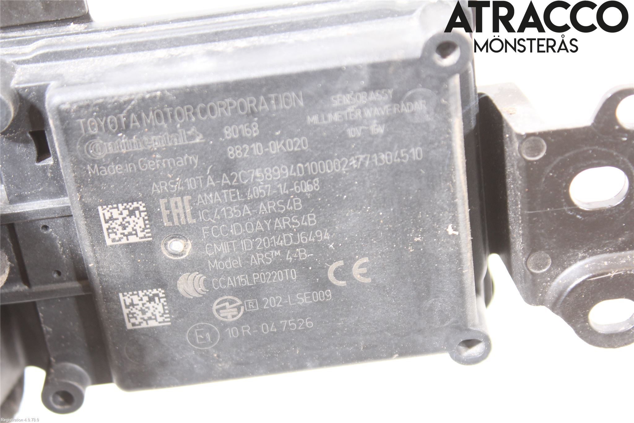 Toyota HILUX 16- Sensor Kollisjonsbeskyttelse