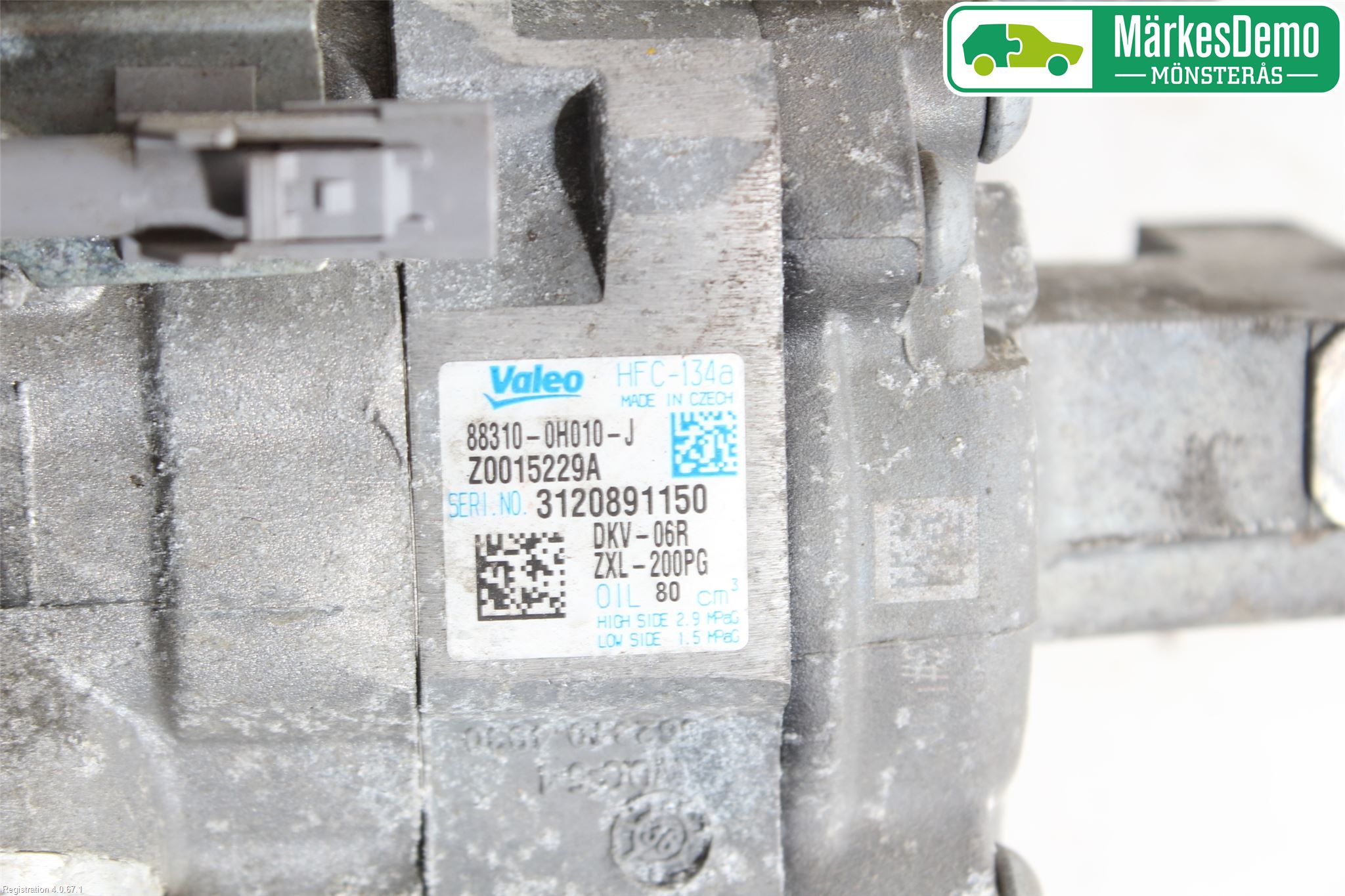 Citroen C1 06-13 Varme Ac Kompressor