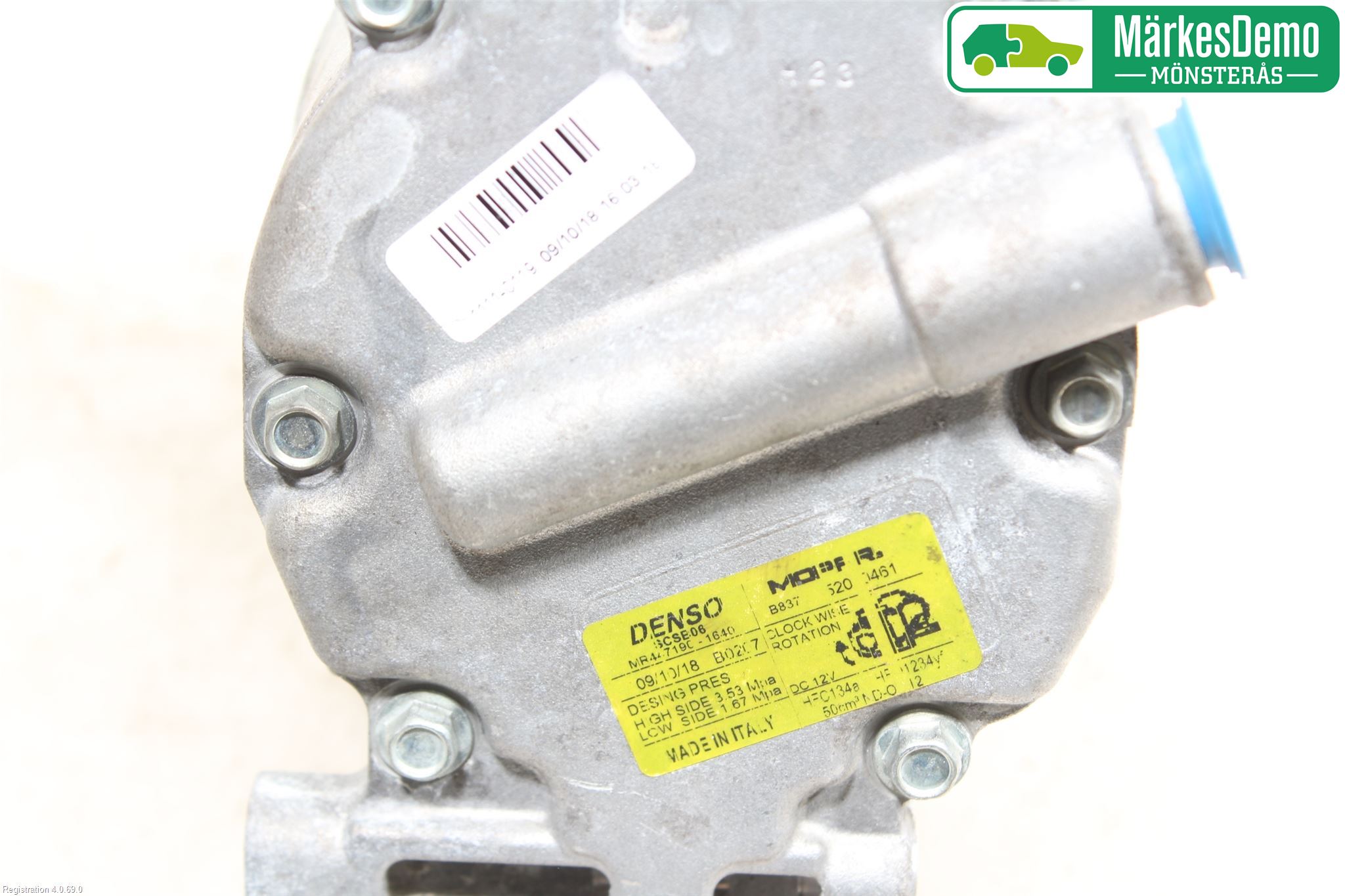Fiat PANDA 12- Varme Ac Kompressor