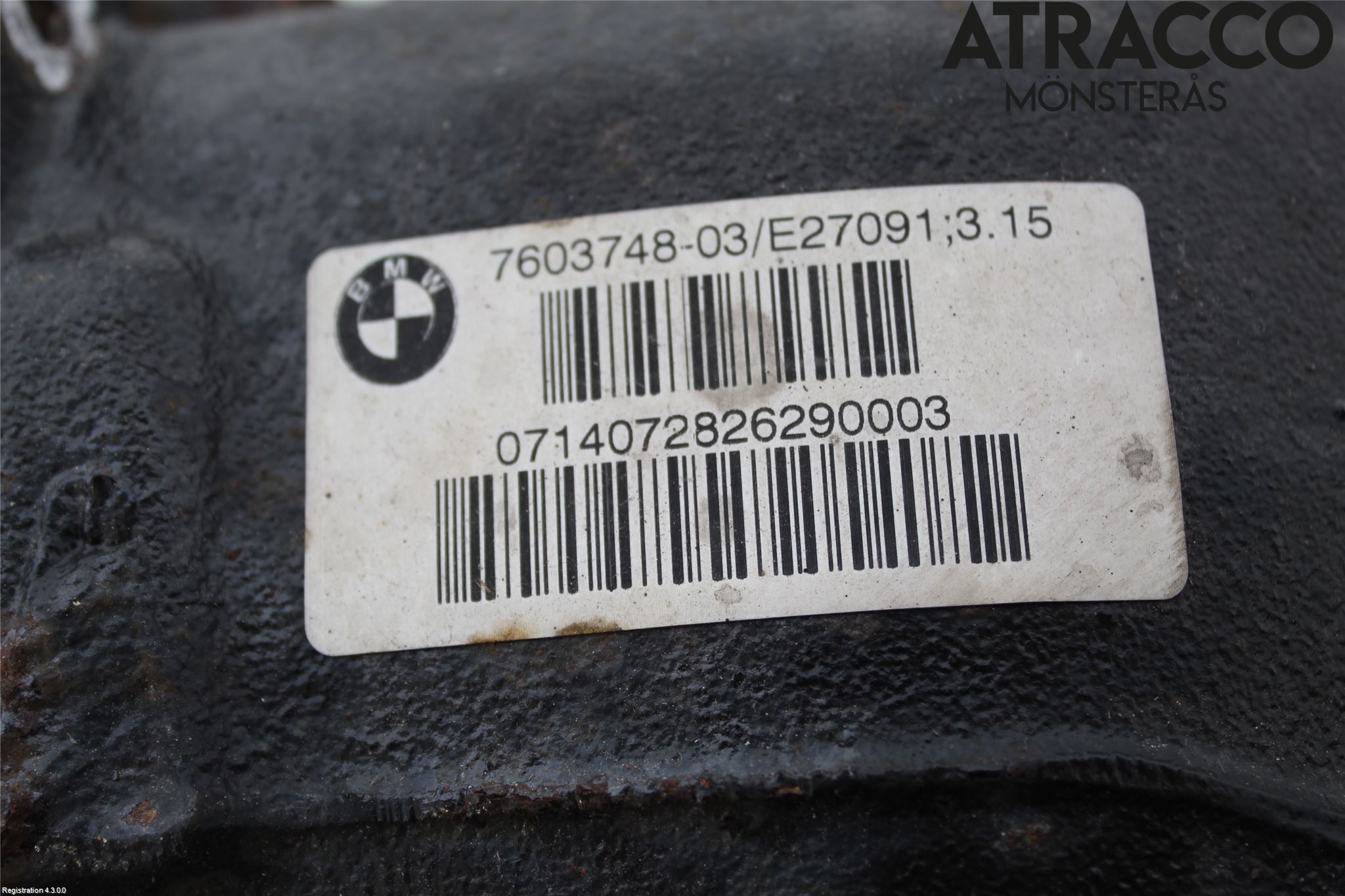 BMW 4 F32/F33/F82/F83 13-20 Bakaksel Kardang Bak -Diff