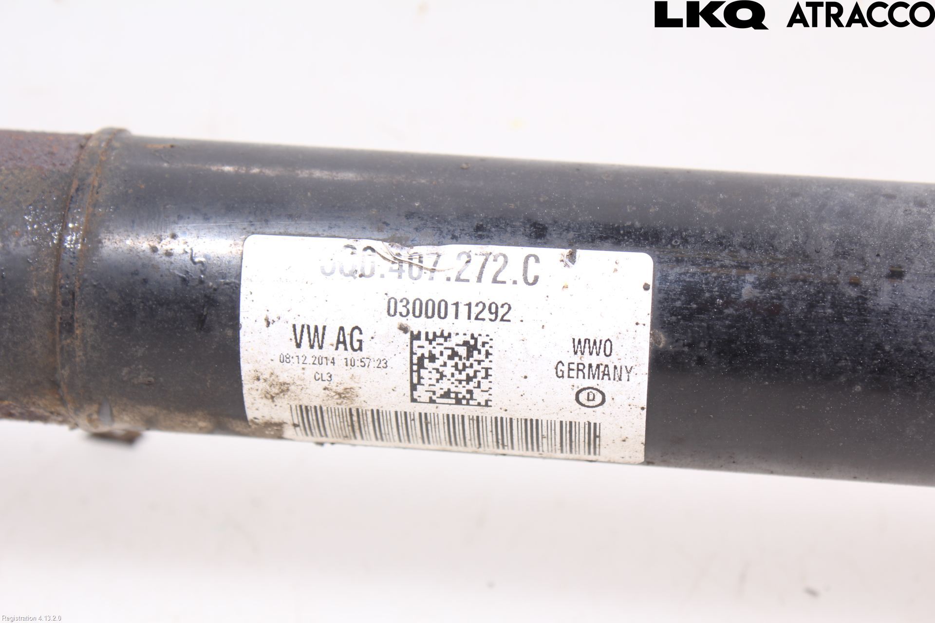 Volkswagen VW PASSAT 15-19 Drivaksel Foran Kompl Høyre