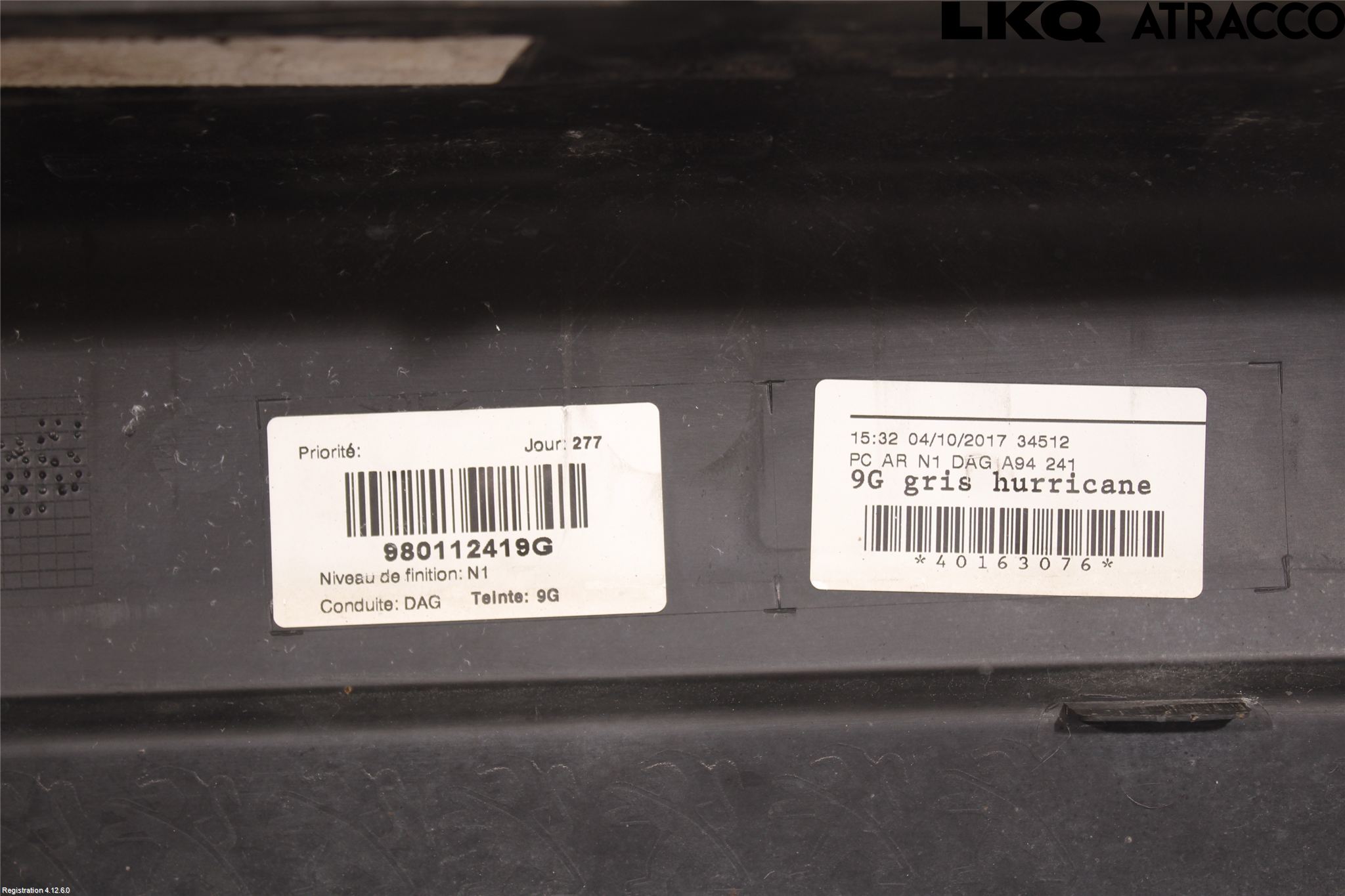 Peugeot 2008 13-20 Støtfanger Bak Overtrekk