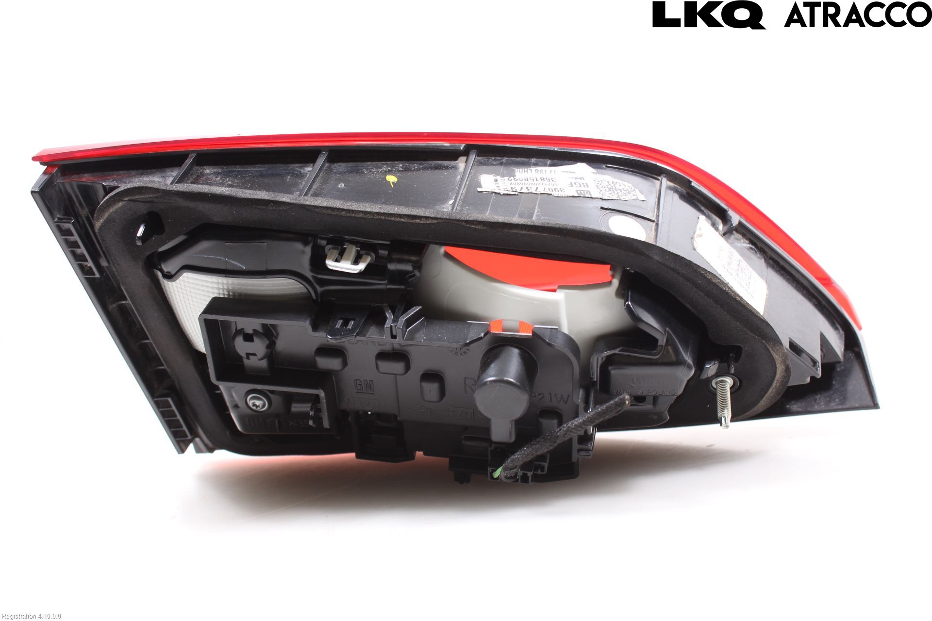 Opel ASTRA K 16-22 Baklykt Høyre  På Luke(Indre)