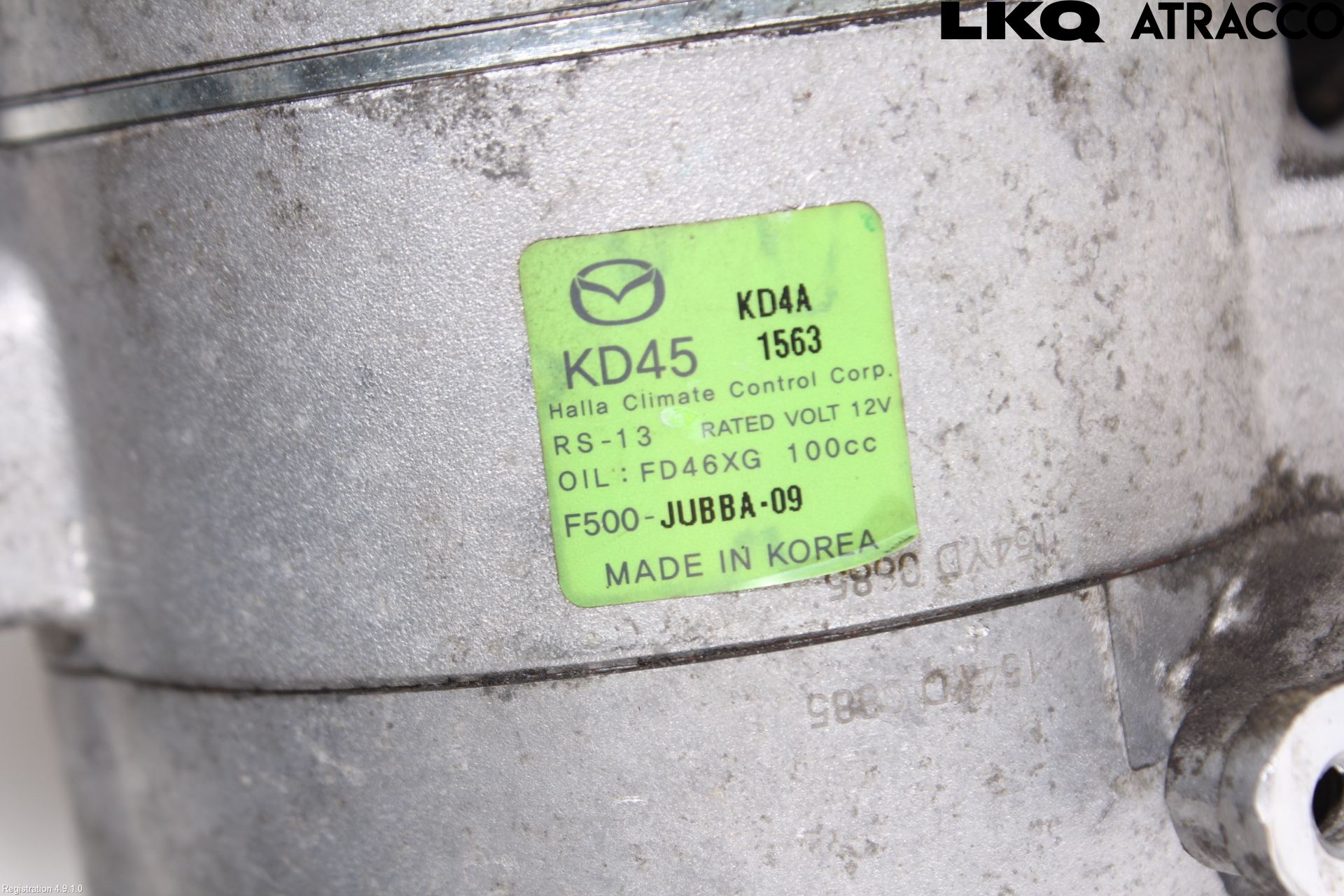 Mazda 3 III 14-19 Varme Ac Kompressor