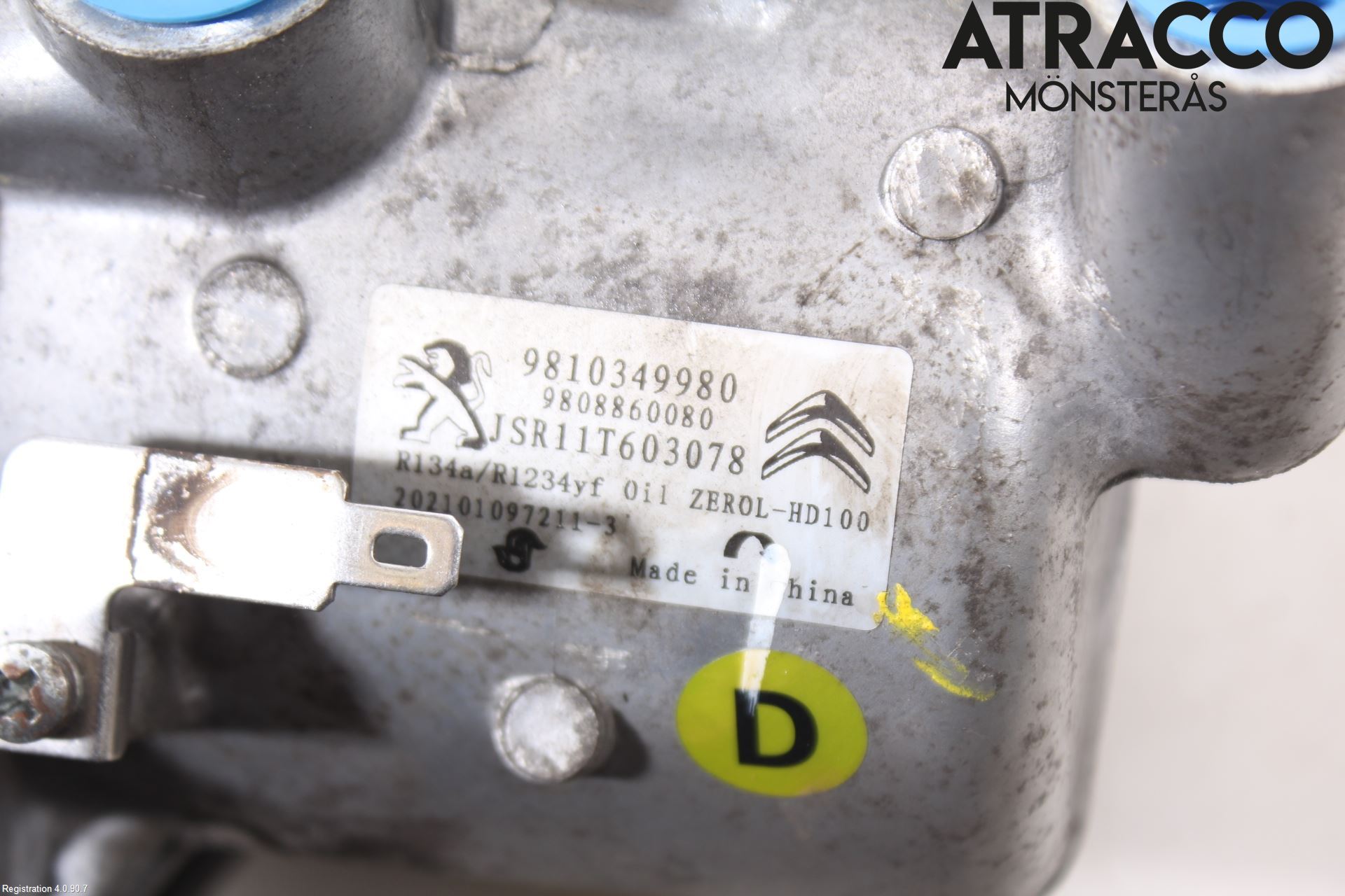 Citroen COTROEN C3 17-24 Varme Ac Kompressor