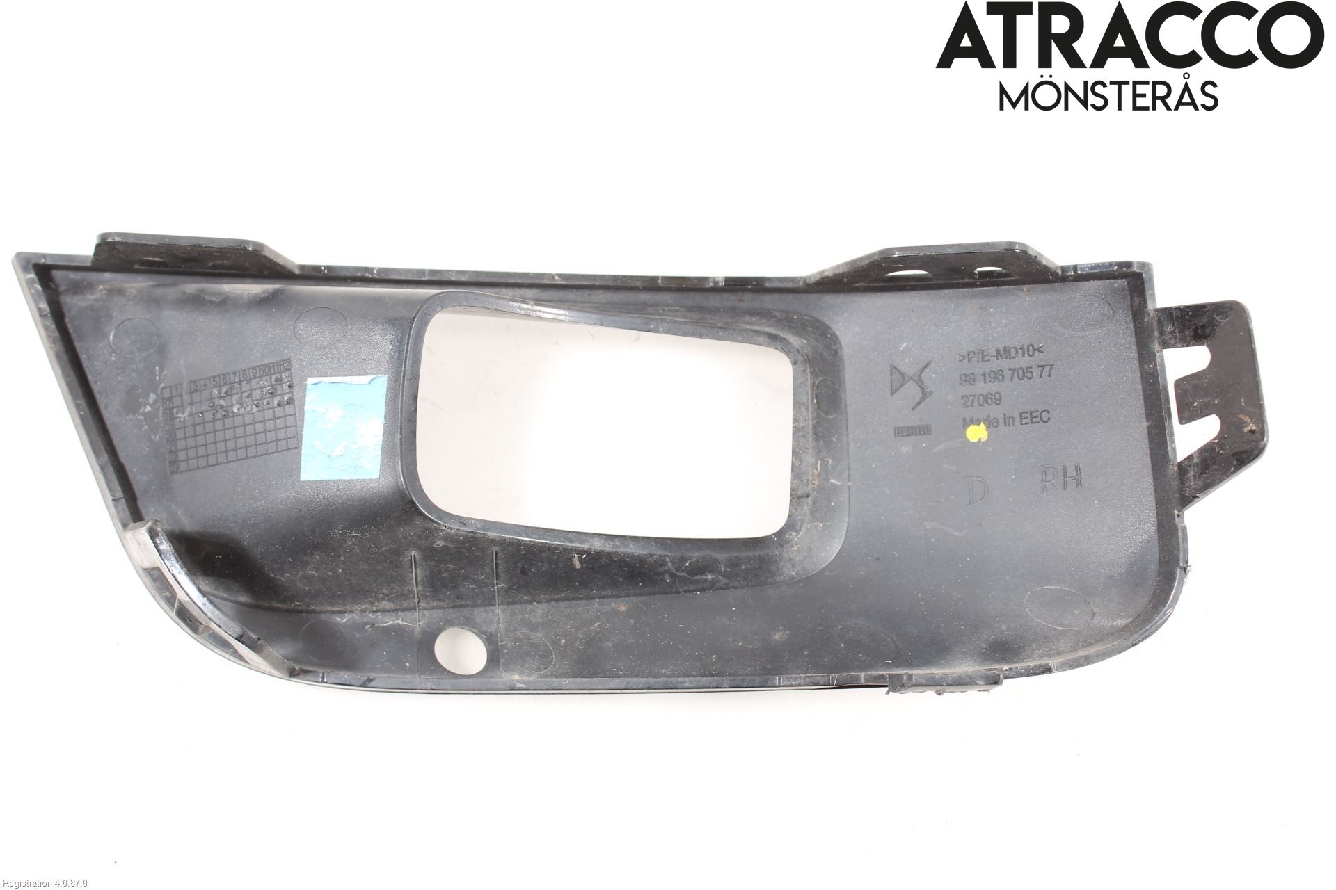 Citroen DS 7 CROSSBACK 19-23 Frontlykt Kurve-Tåkelys Ramme