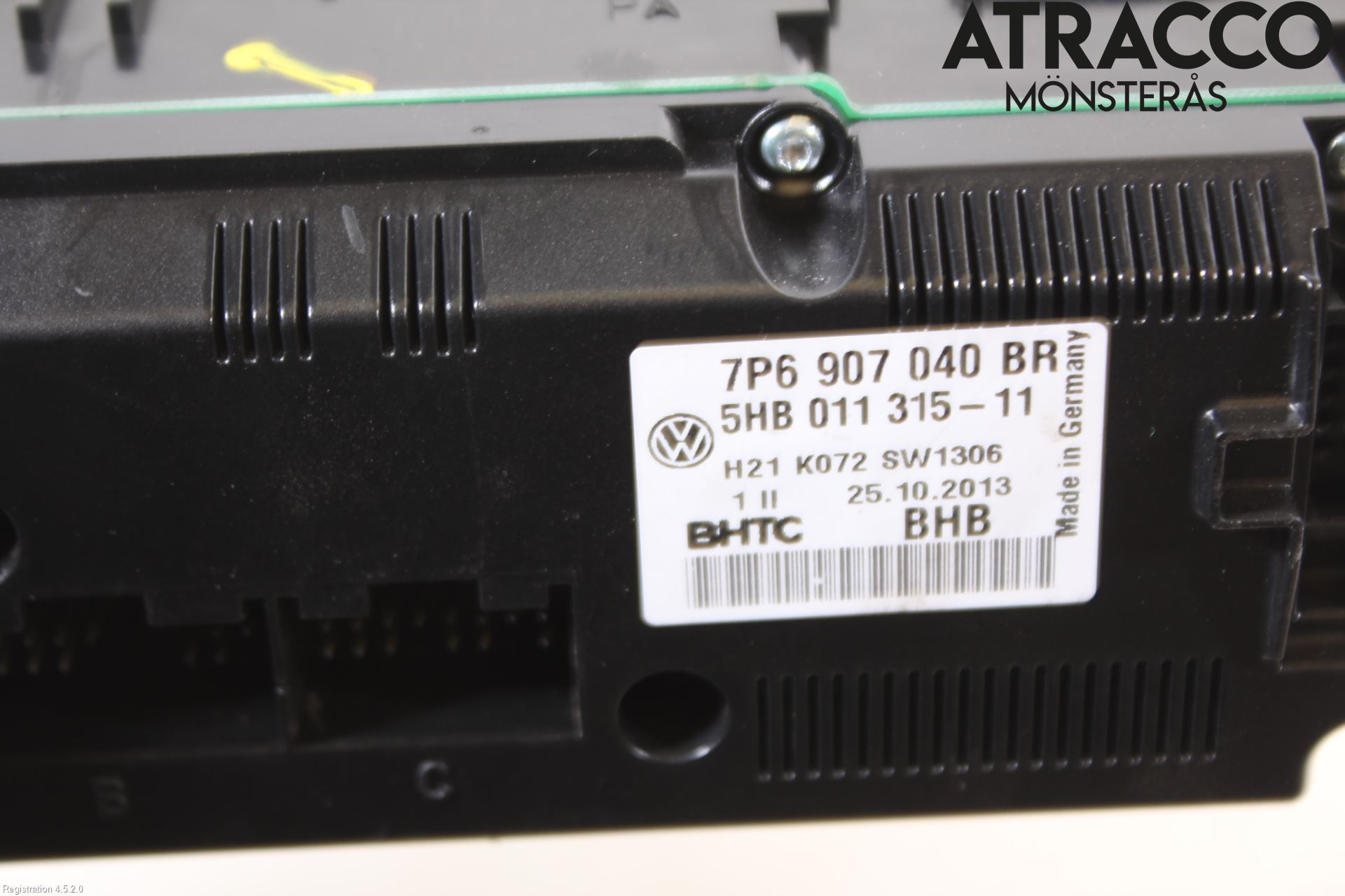 Volkswagen VW TOUAREG 7P 11-18 Varme Ac Betjening-Display