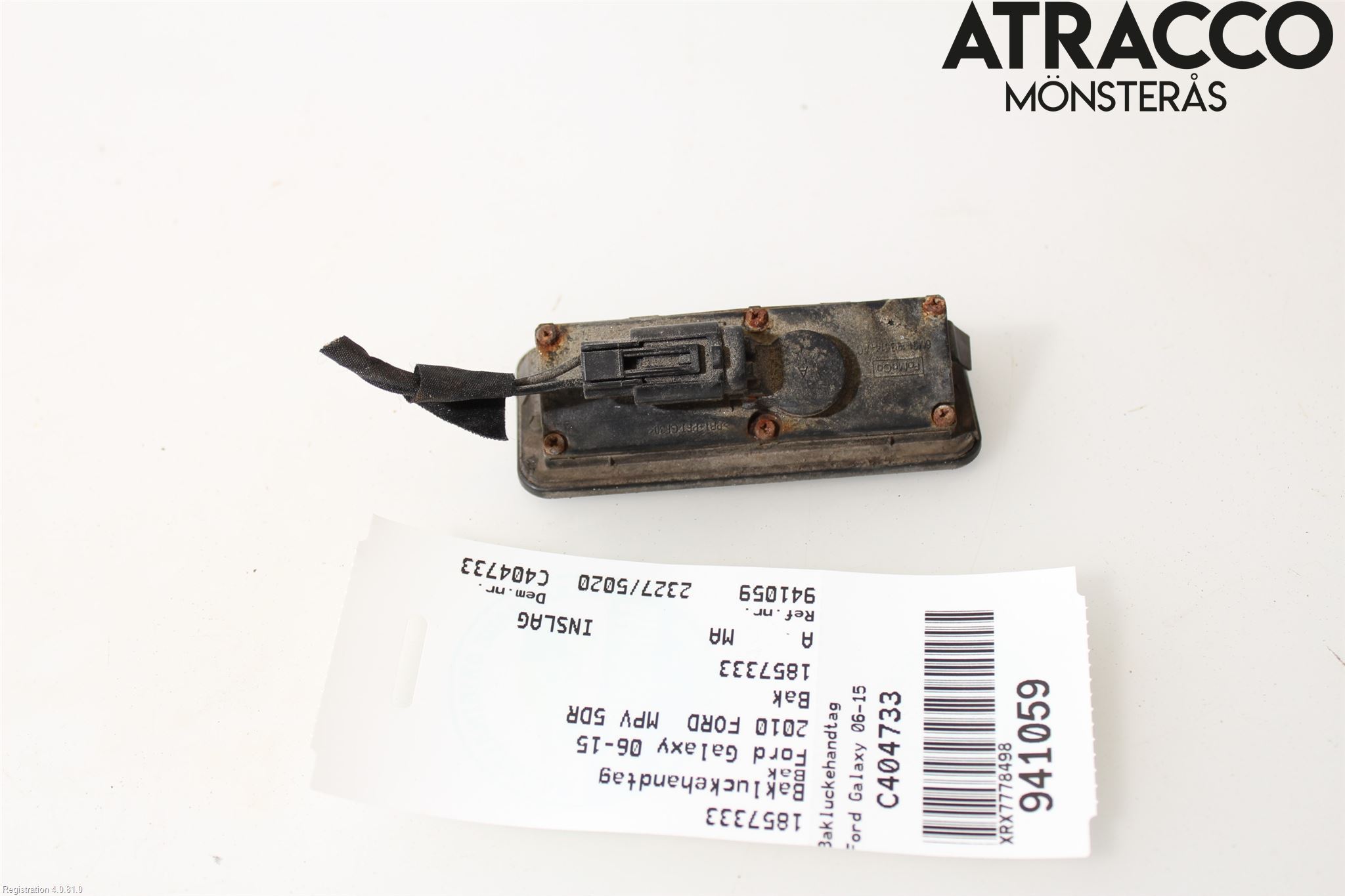 Ford GALAXY 06-15 Bakluke Handtak Ytre