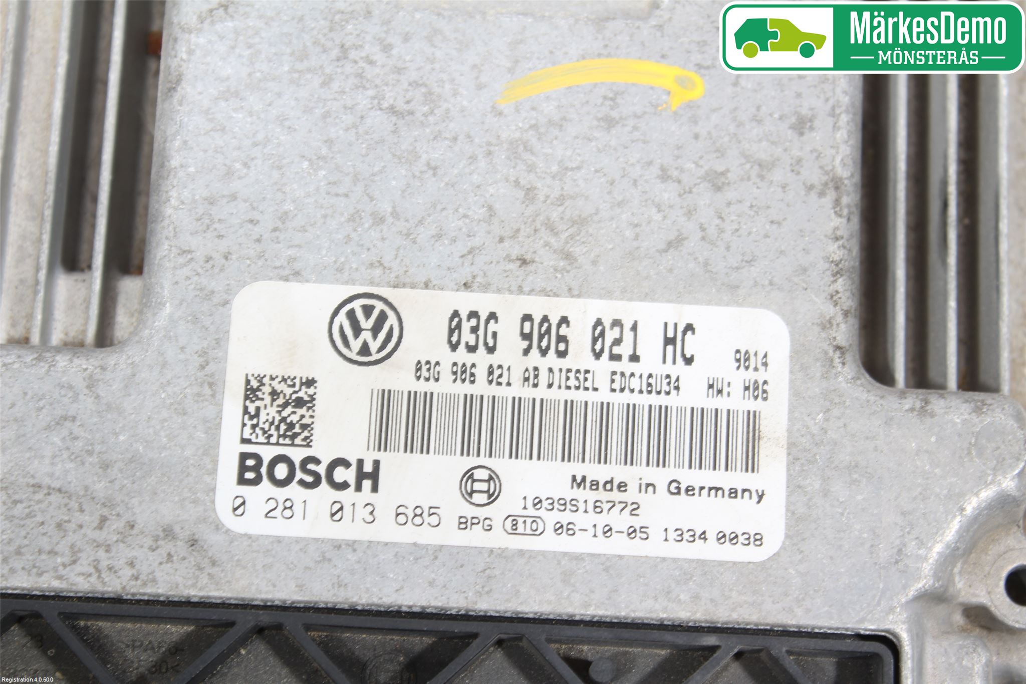 Volkswagen VW GOLF PLUS/CROSS GOLF 04-14 Styreenhet Innsprøytning