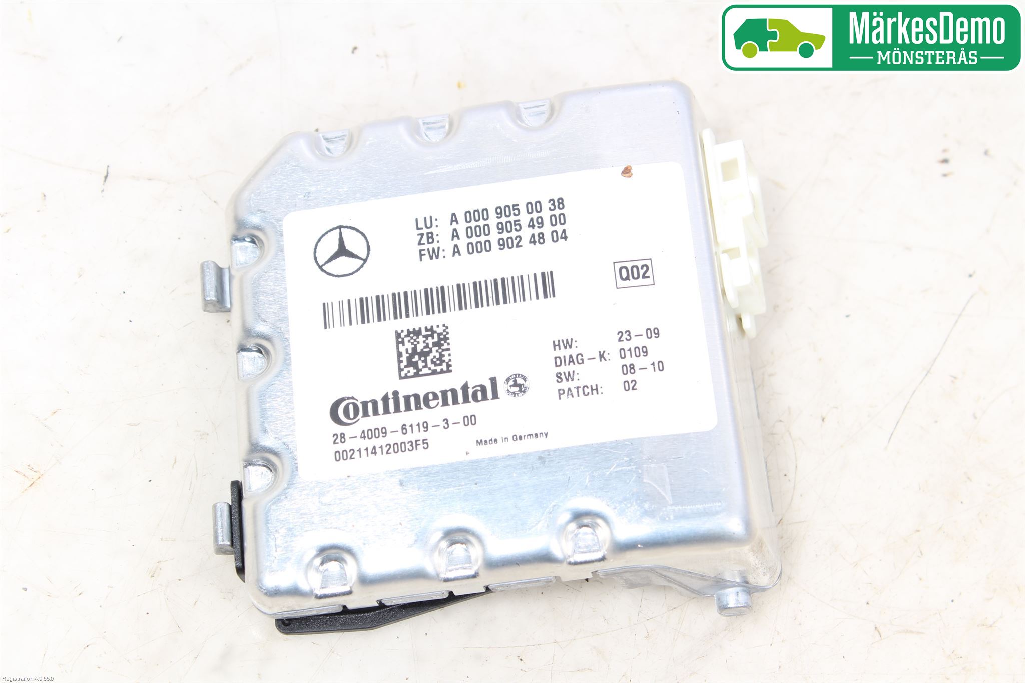 Mercedes-Benz MB C-KLASS (W204) 07-15 Sensor Kollisjonsbeskyttelse