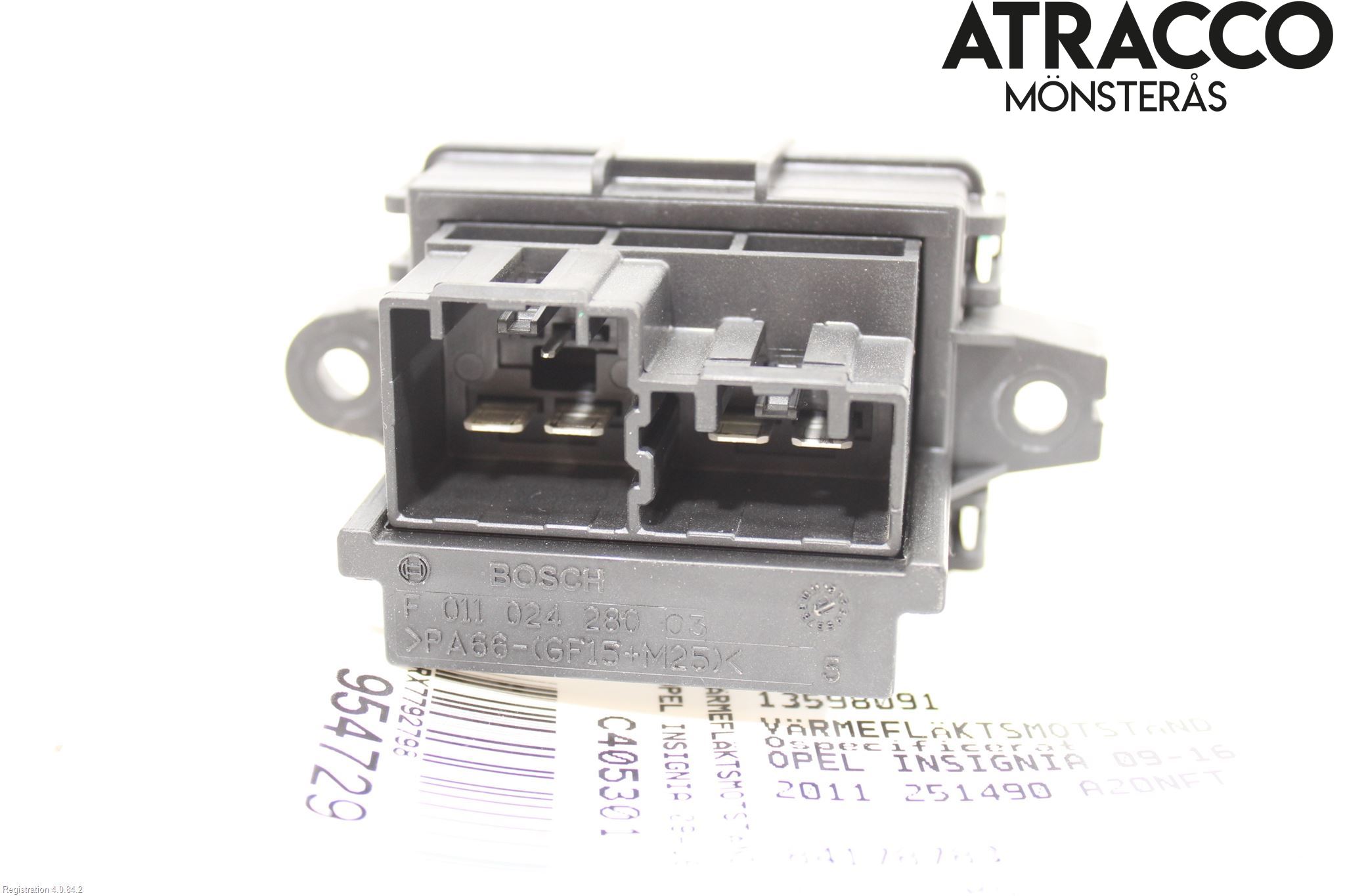 Opel INSIGNIA 09-16 Varmeapparat Viftemotstand