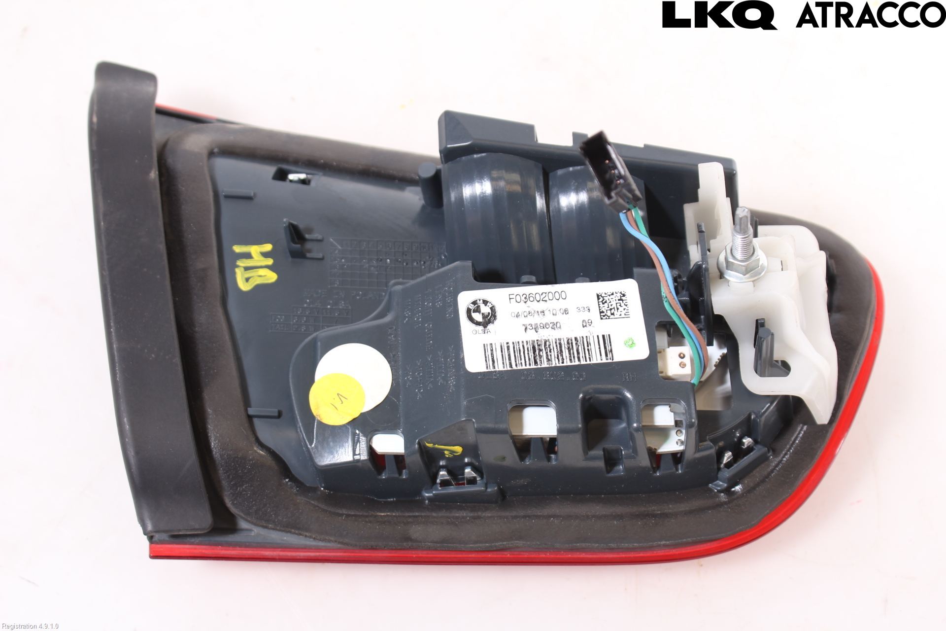 BMW 1 F20/F21 11-19 Baklykt Høyre  På Luke(Indre)