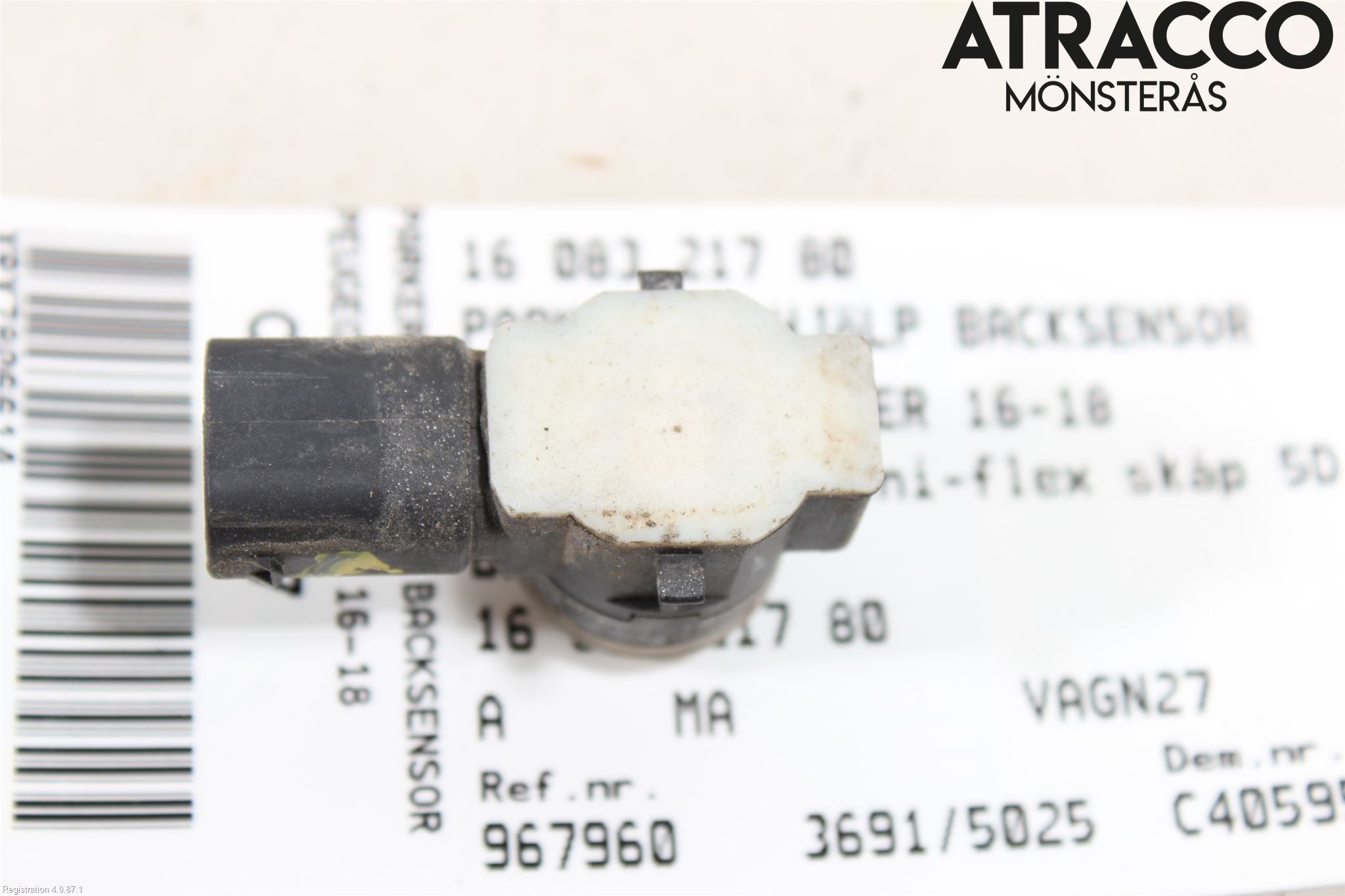 Peugeot PARTNER 16-18 Sensor Ryggesensor