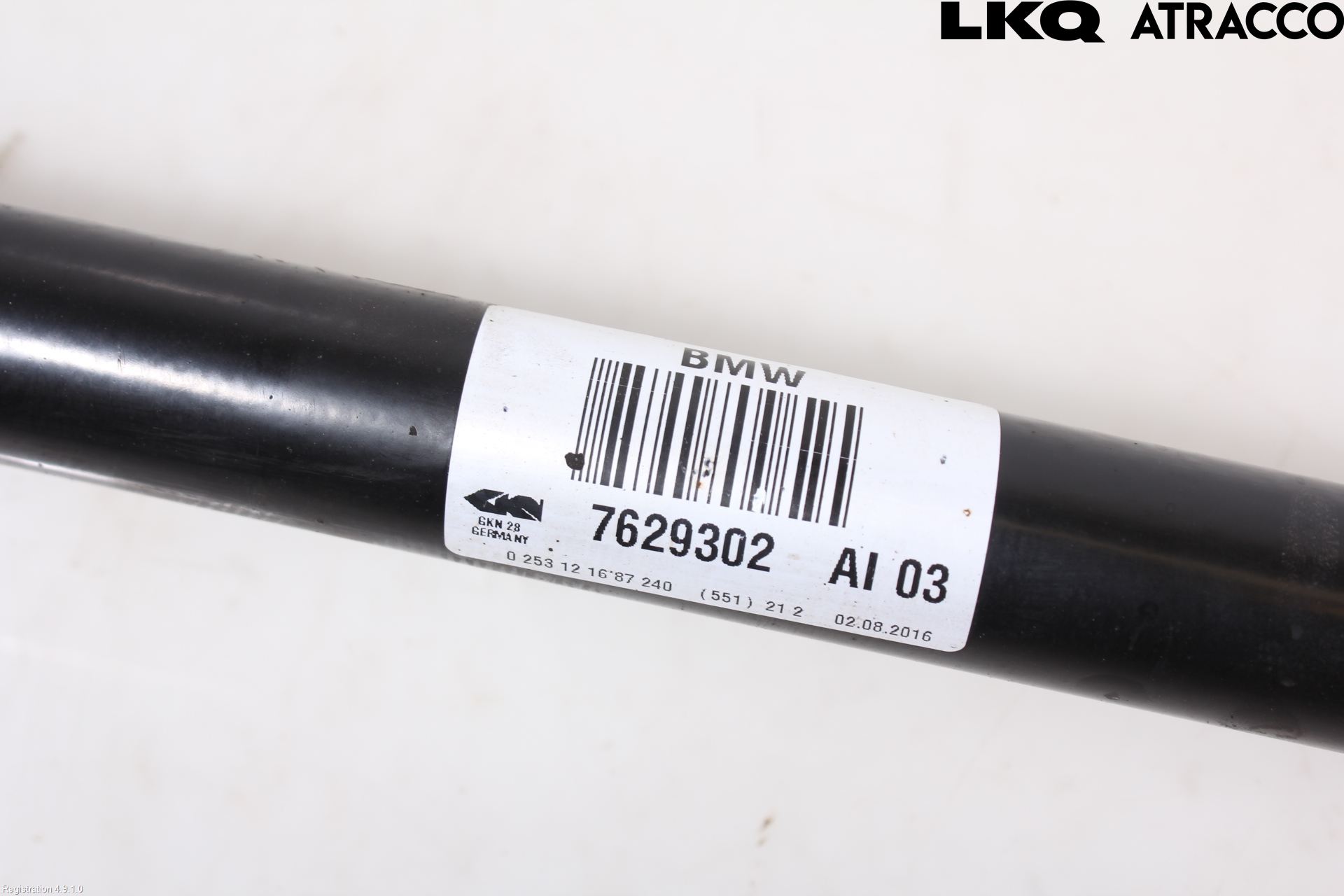 BMW 1 F20/F21 11-19 Drivaksel Bak Kompl Høyre
