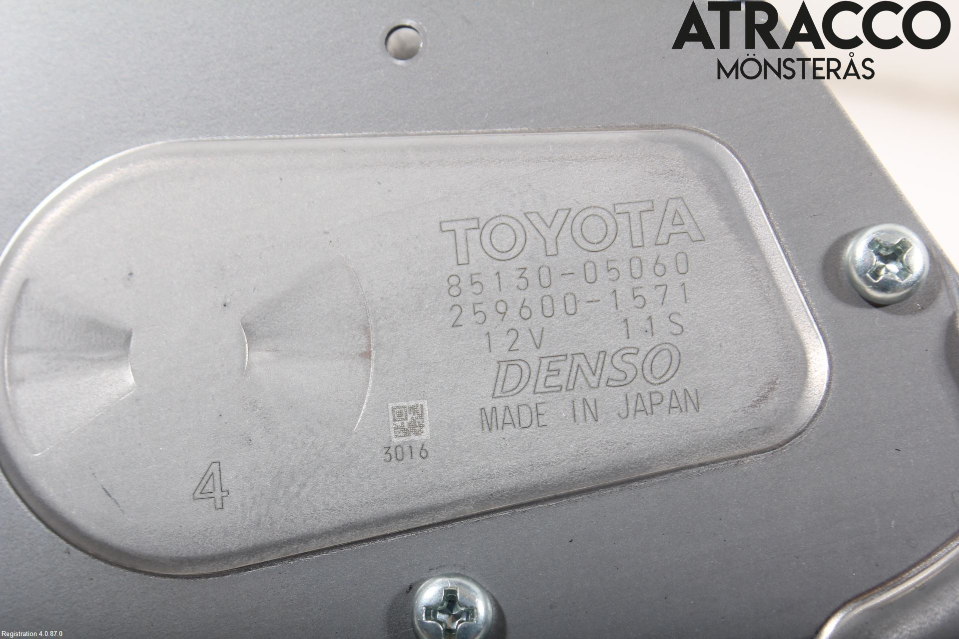Toyota AVENSIS 16-18 Viskermotor Bakluke