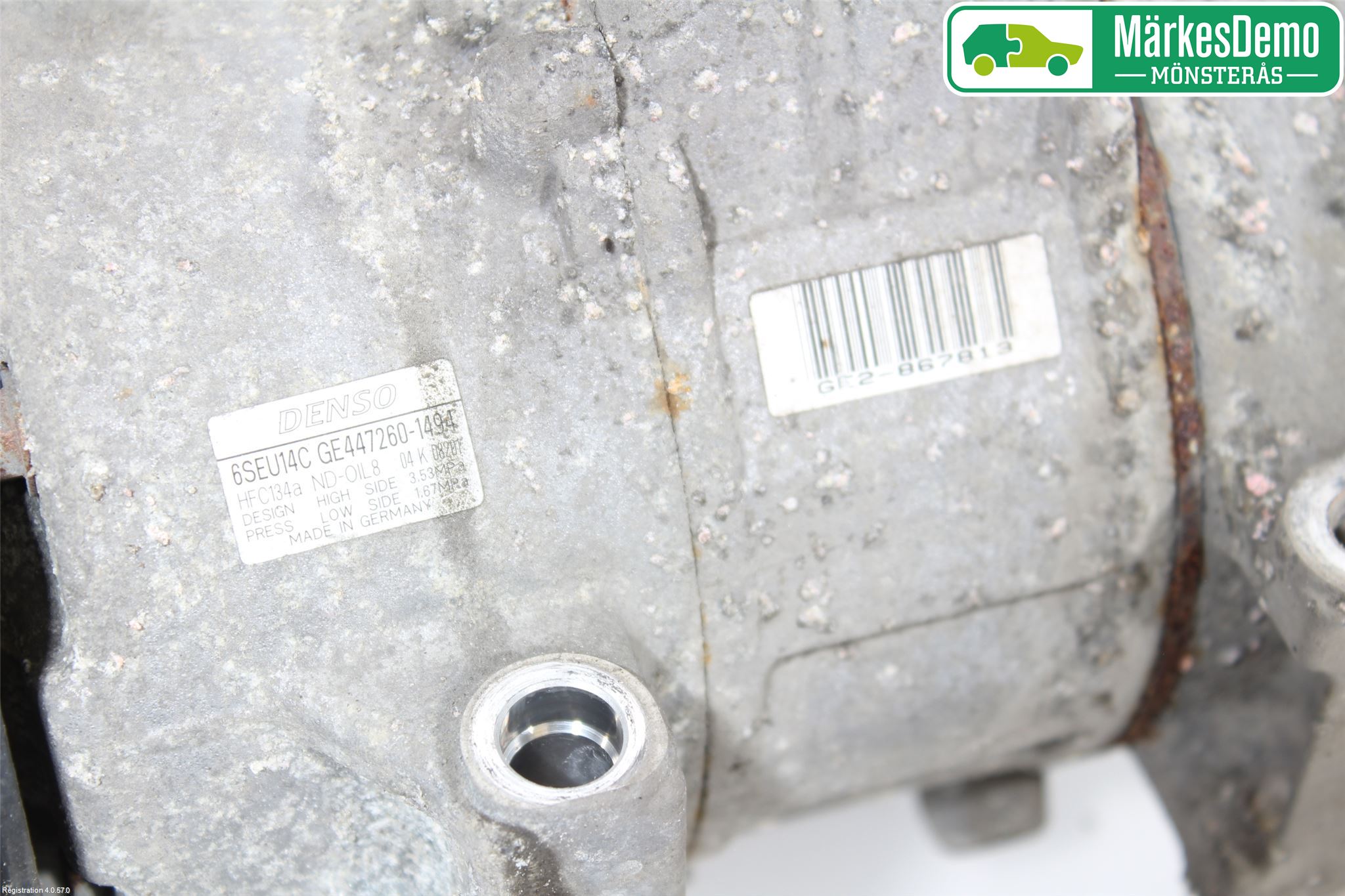 Toyota AURIS 07-09 Varme Ac Kompressor