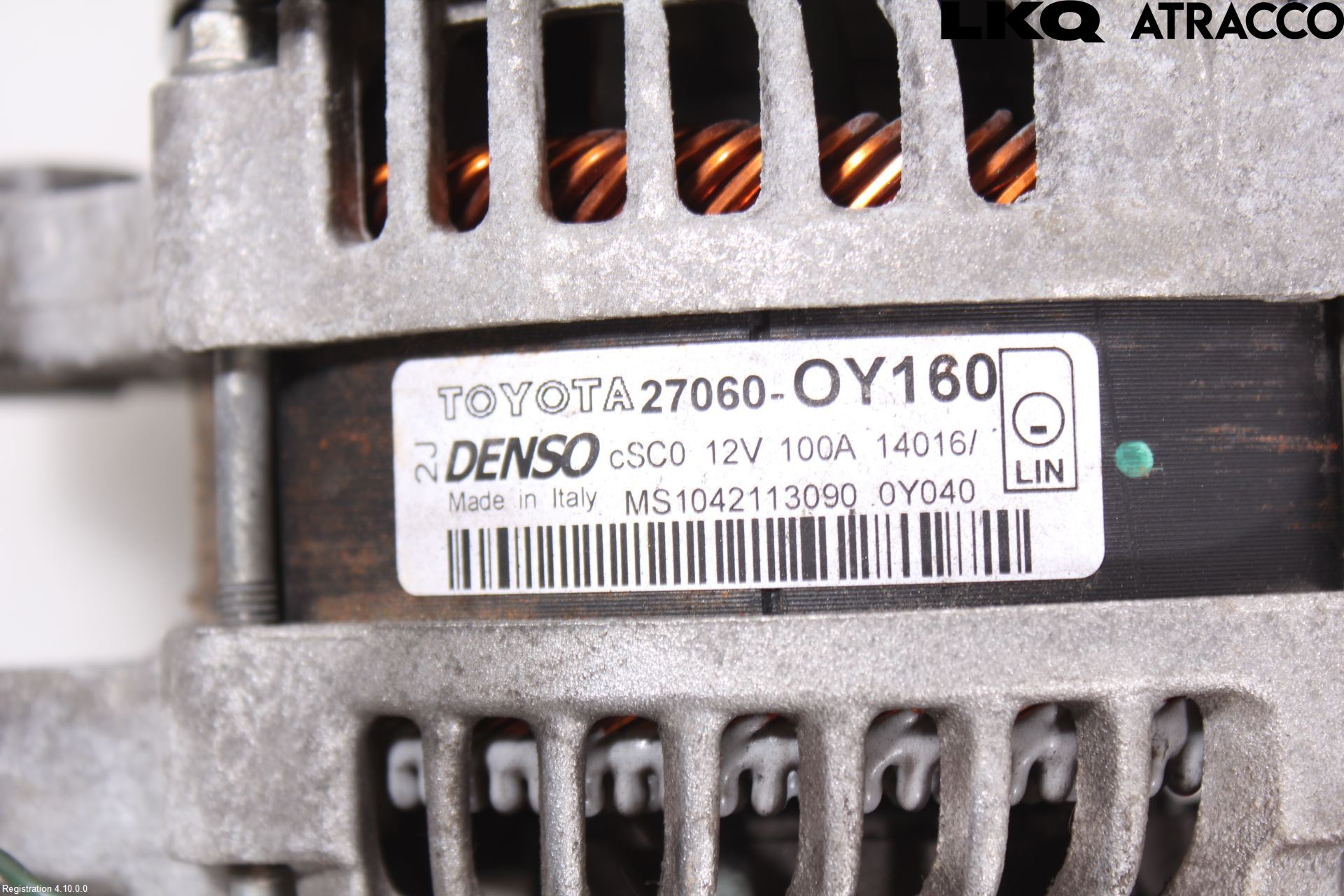 Toyota YARIS XP130 15-20 Dynamo