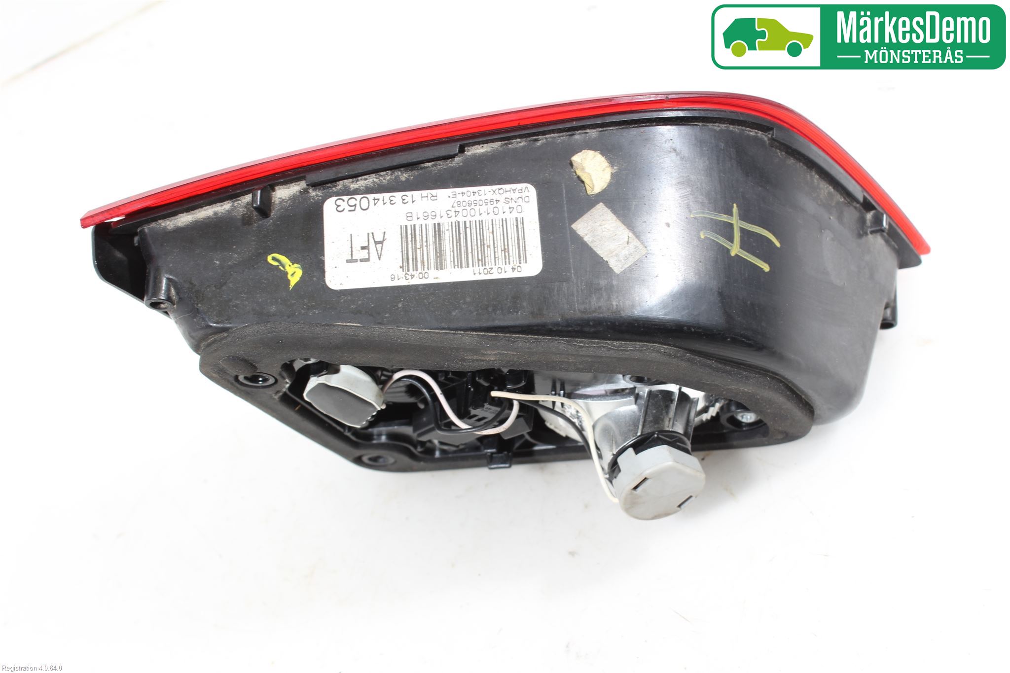 Opel ASTRA J 10-15 Baklykt Høyre  På Luke(Indre)