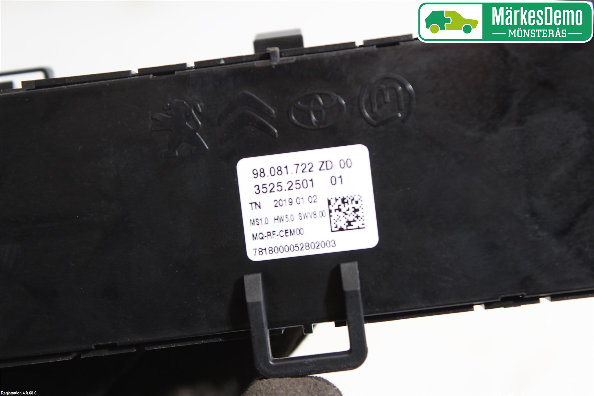 Citroen BERLINGO/E-BERLINGO 19- Varme Ac Betjening-Display