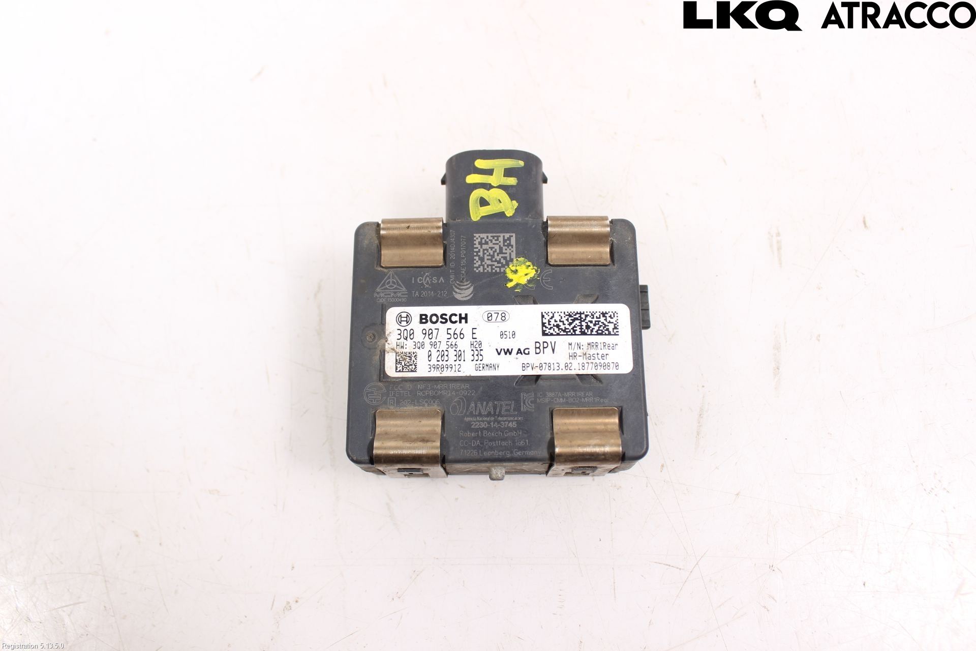 Volkswagen VW PASSAT 15-19 Sensor Kollisjonsbeskyttelse