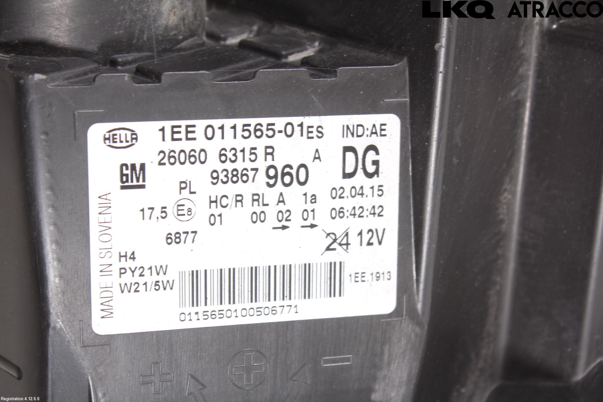 Opel VIVARO 15-19 Frontlykt Venstre