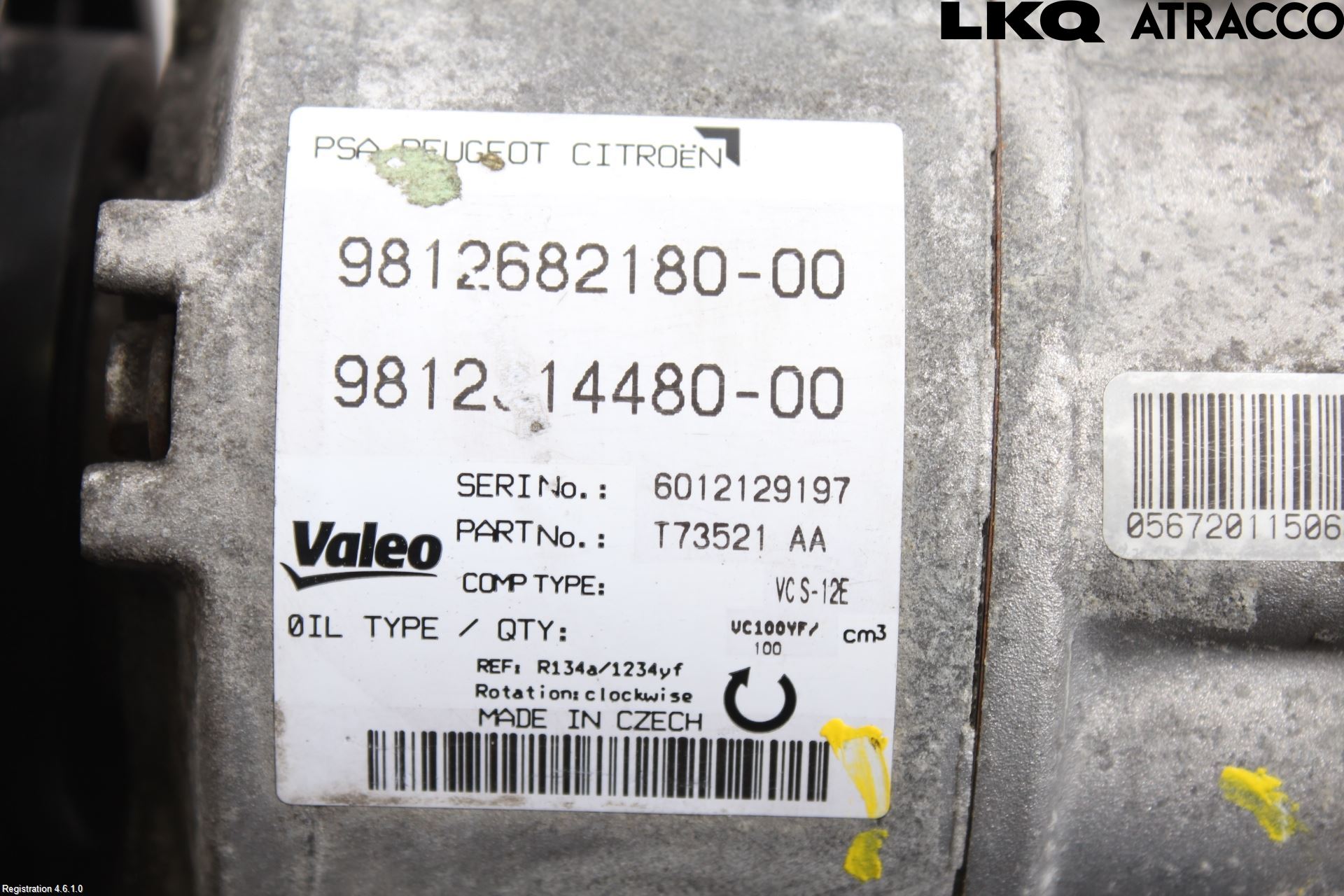 Peugeot 308 14-21 Varme Ac Kompressor